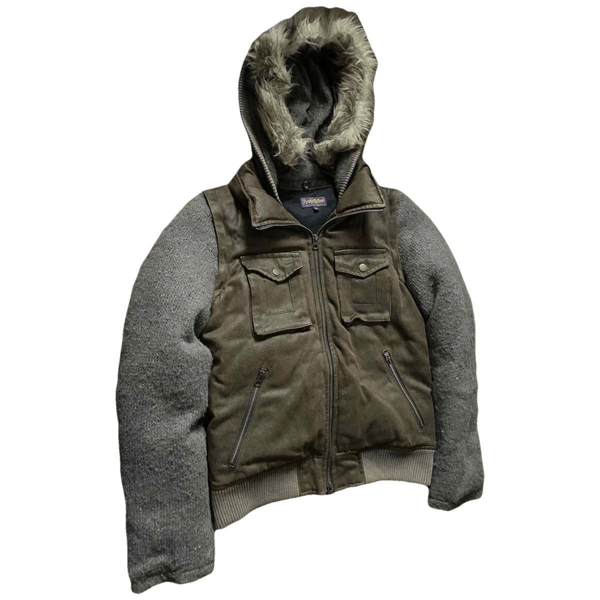Japanese Brand 2000s Japanese archive docking fur hooded vest jacket Size US S / EU 44-46 / 1 - 3 Thumbnail