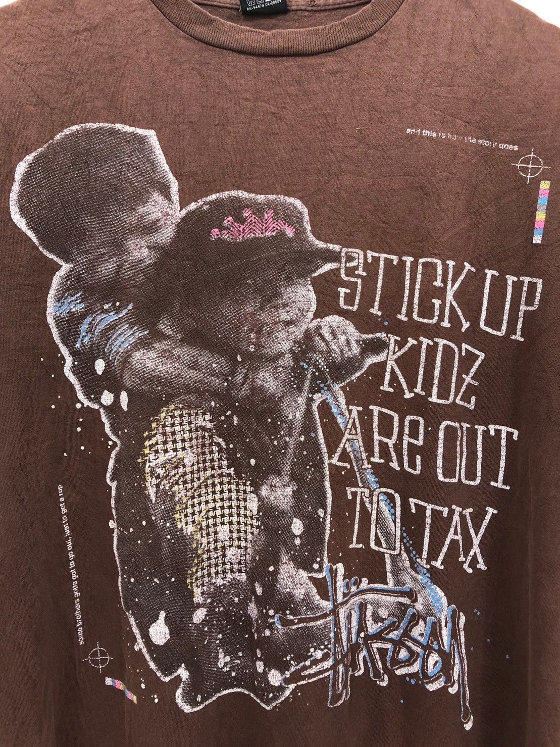 Stussy × Vintage Vintage 00's Stussy shirt Stick Up Kidz Are Out to Tax BN Size US XL / EU 56 / 4 - 3 Thumbnail