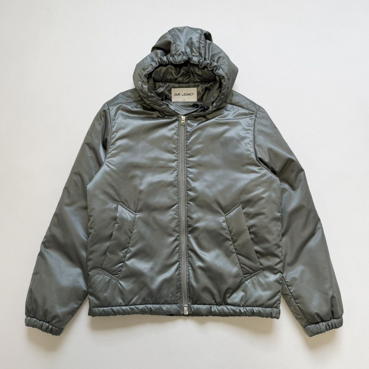 Our Legacy Sample Shimmer Sage Nylon Puffer Jacket Size US M / EU 48-50 / 2 - 16 Thumbnail