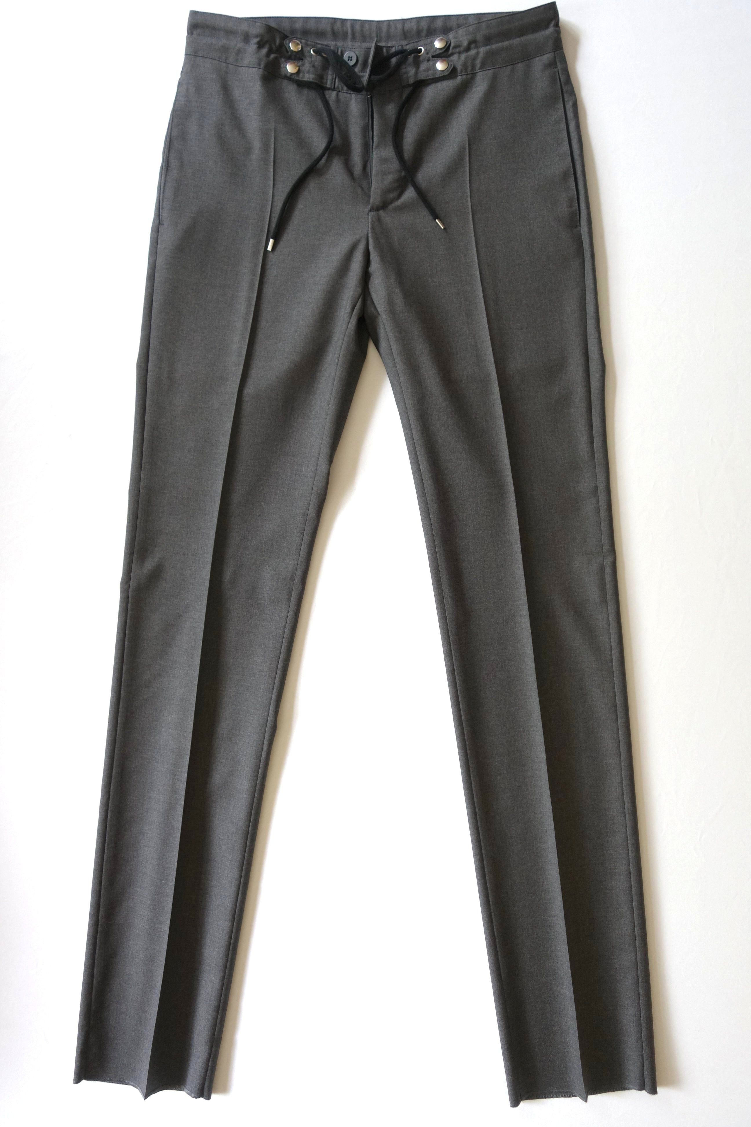 image of Kris Van Assche Dior Homme - Pants W29 46 Grey Wool 8H Fw08 Aw08 2008, Men's (Size 30)