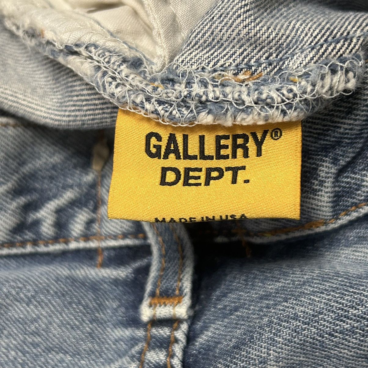 Gallery Dept. New Gallery Dept. Distressed Patchwork Straight Fit Jeans Size US 31 - 8 Thumbnail