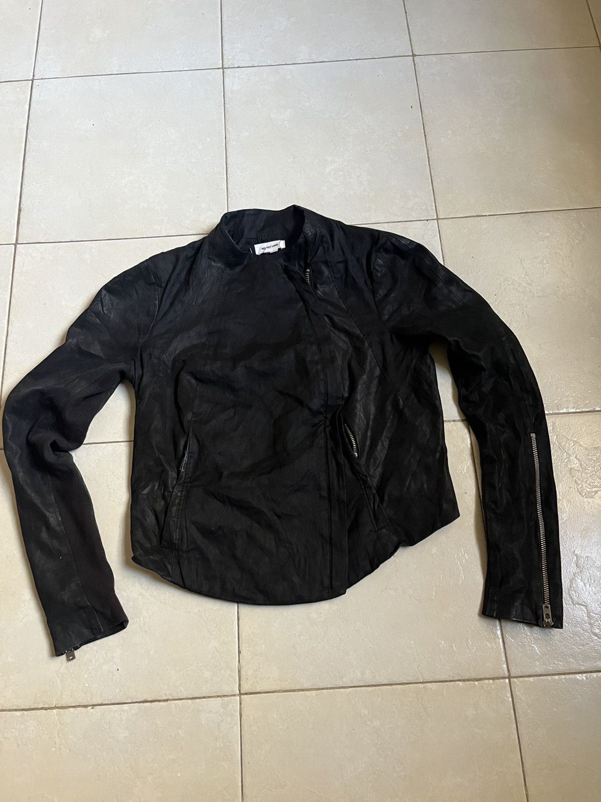 Helmut Lang Helmut lang asymmetric leather jacket Size M / US 6-8 / IT 42-44 - 1 Thumbnail
