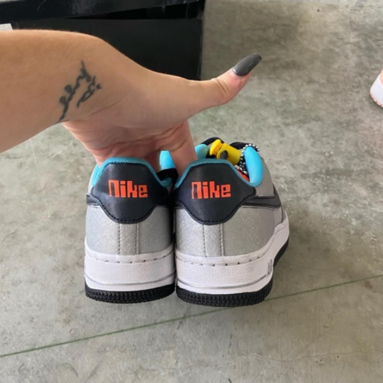 Nike Nike Air Force 1 GS ‘Sky Nike’ Size US 5 / IT 35 - 2 Thumbnail