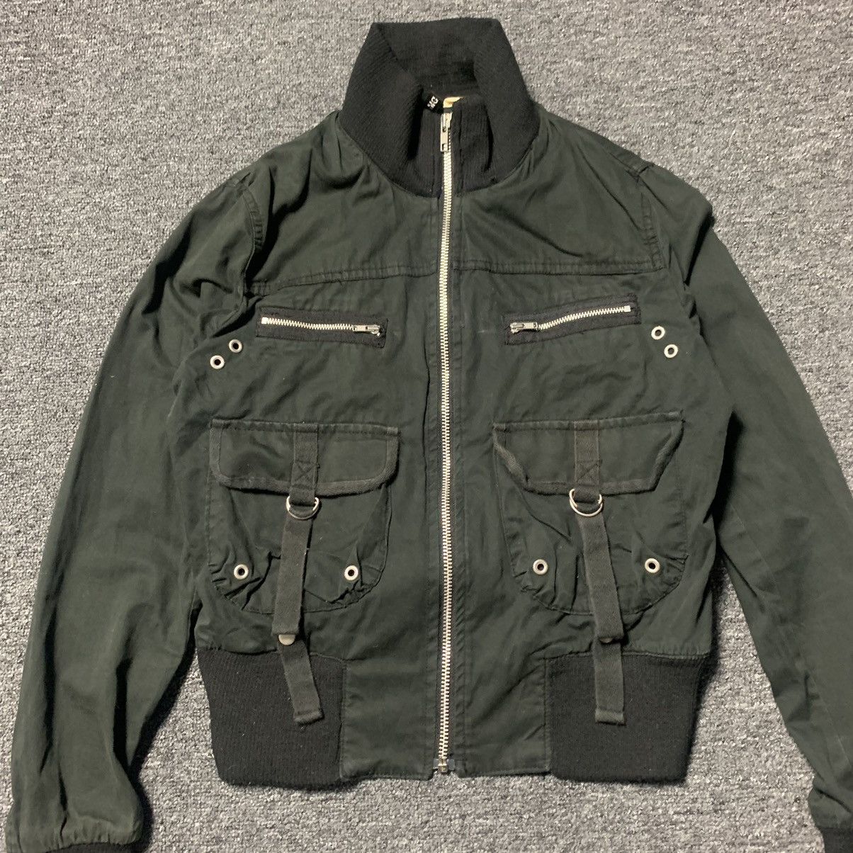 Other Vintage black parachute bomber pockets crop Diveded Jacket Size S / US 4 / IT 40 - 6 Thumbnail