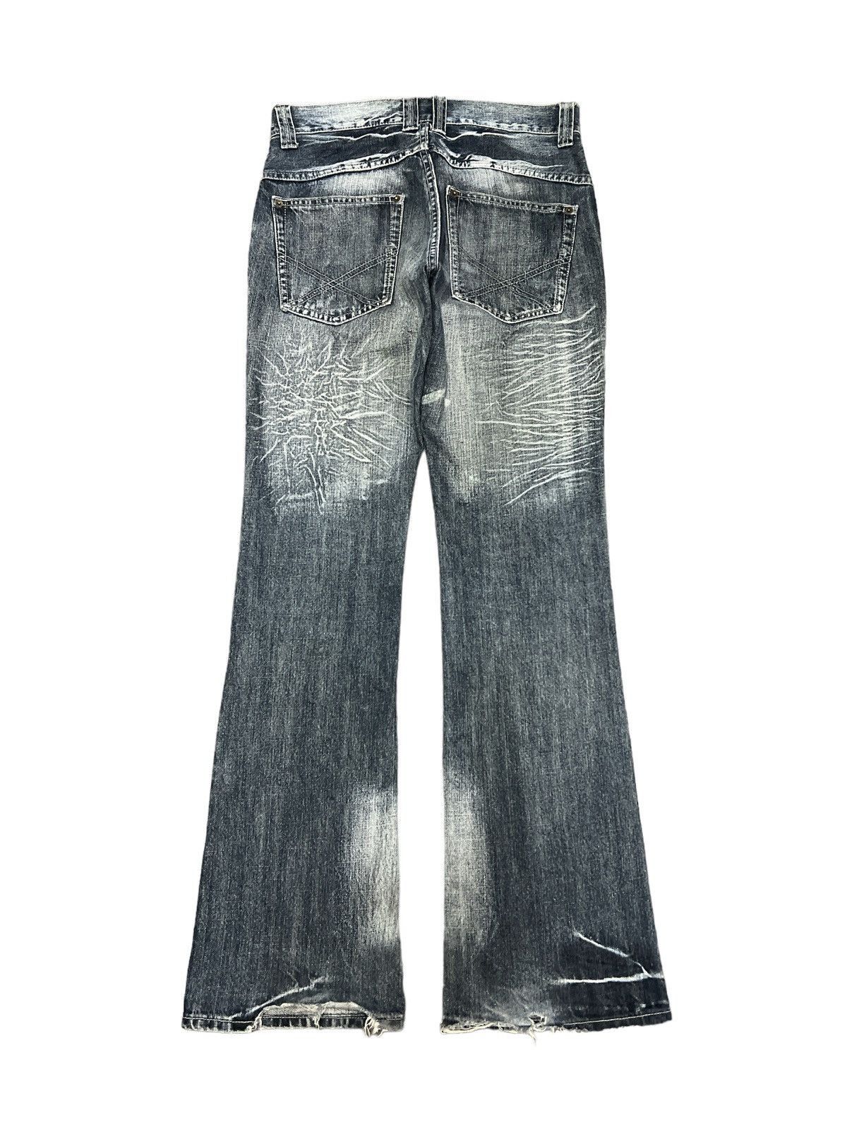 14th Addiction × If Six Was Nine × Tornado Mart 🔥Flare🔥Sorridere Insane Washed Rare Jeans Size US 29 - 6 Thumbnail