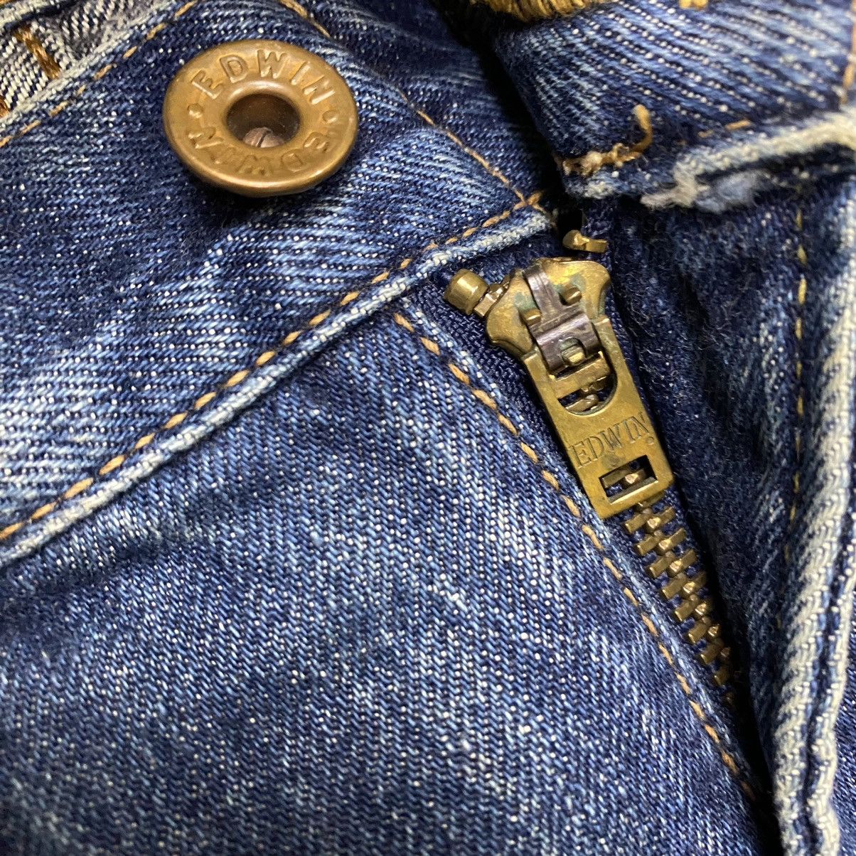 Edwin × Japanese Brand Edwin selvedge baggy distressed denim Size US 32 / EU 48 - 17 Thumbnail