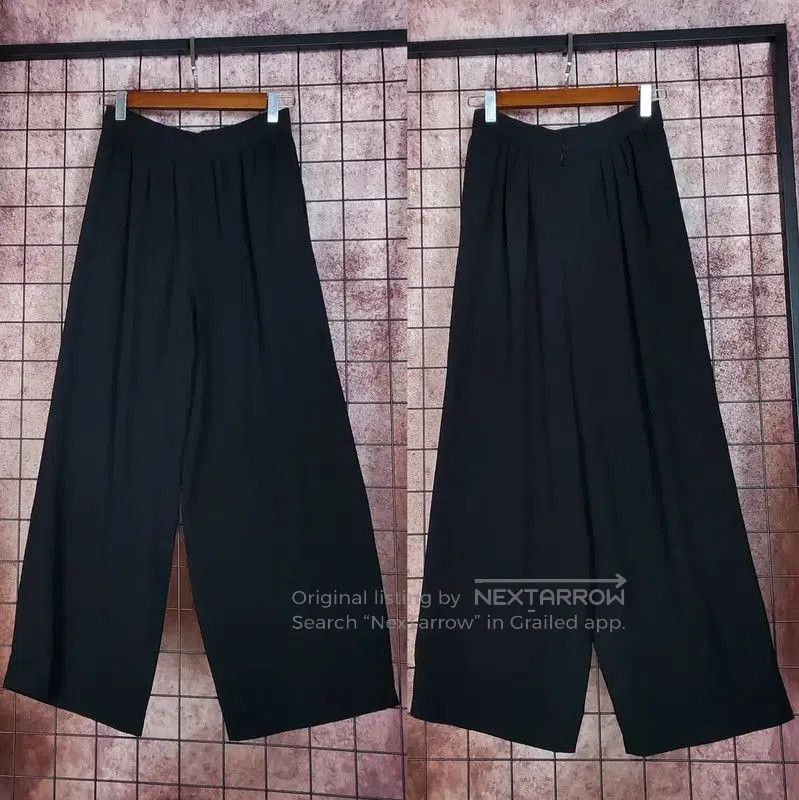 Givenchy Givenchy Black Summer Acetate Wide Leg Pants . Size 23" - 1 Thumbnail
