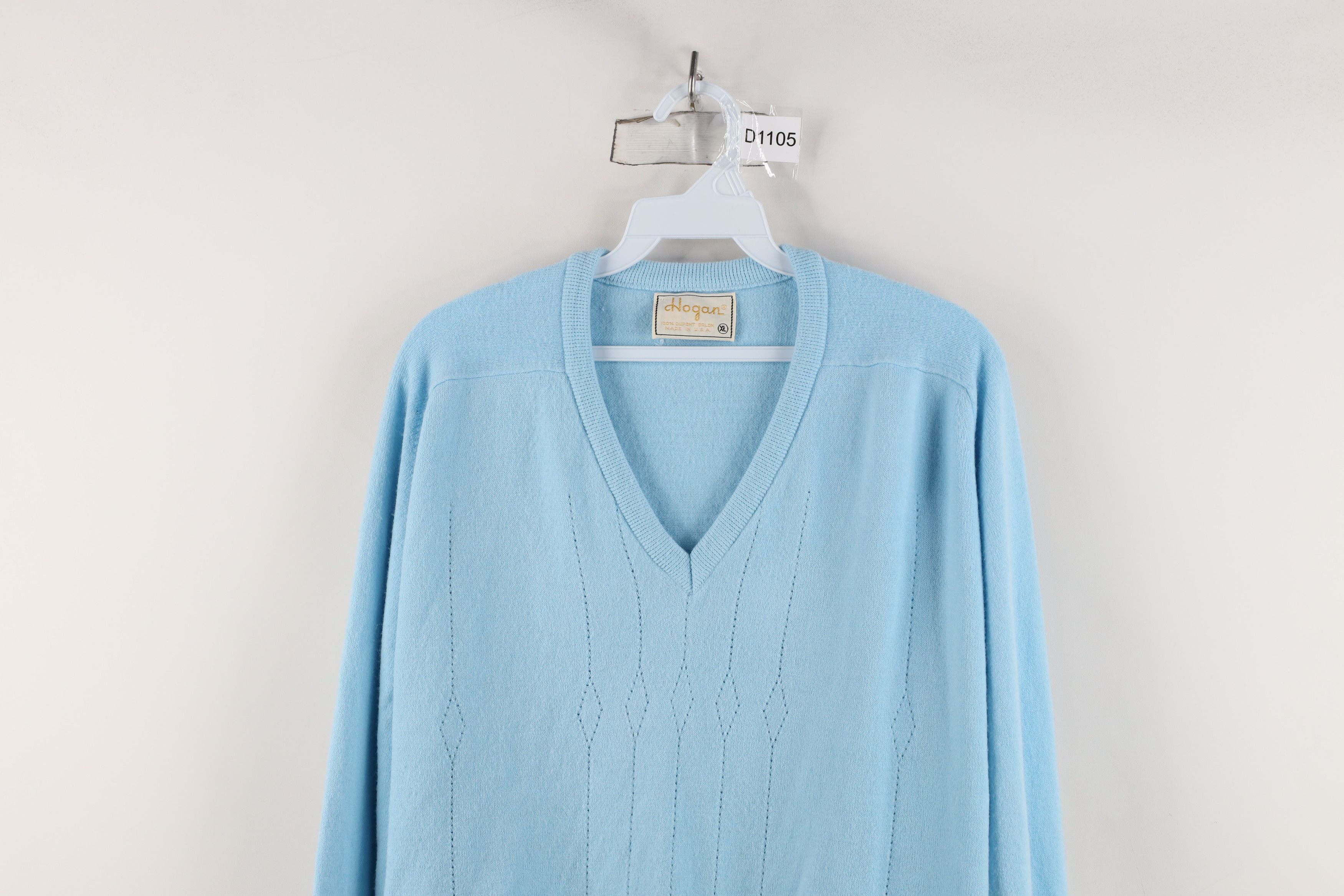 Vintage Vintage 60s Streetwear Diamond V-Neck Sweater Carolina USA Size US XL / EU 56 / 4 - 2 Thumbnail