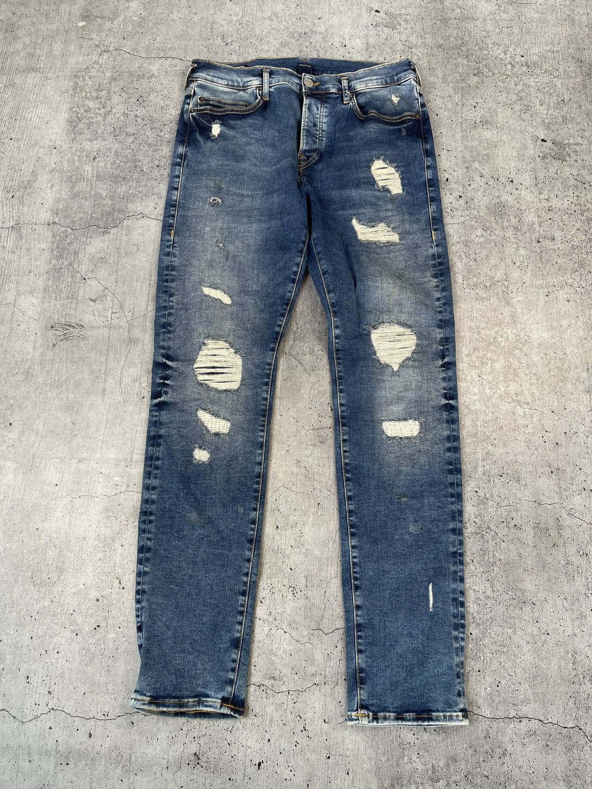 True Religion Vintage True Religion Jeans Baggy Avant Garde Y2K Japan Size US 34 / EU 50 - 4 Thumbnail