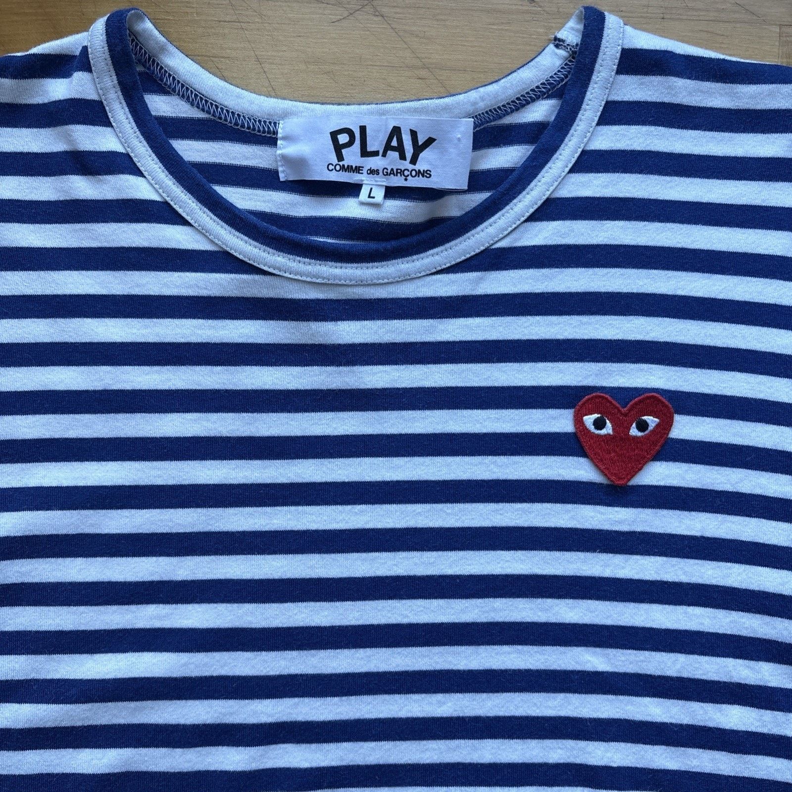 Comme des Garcons PLAY COMME DES GARCONS Long Sleeve Striped Tee Men’s L Japan Size US L / EU 52-54 / 3 - 2 Thumbnail