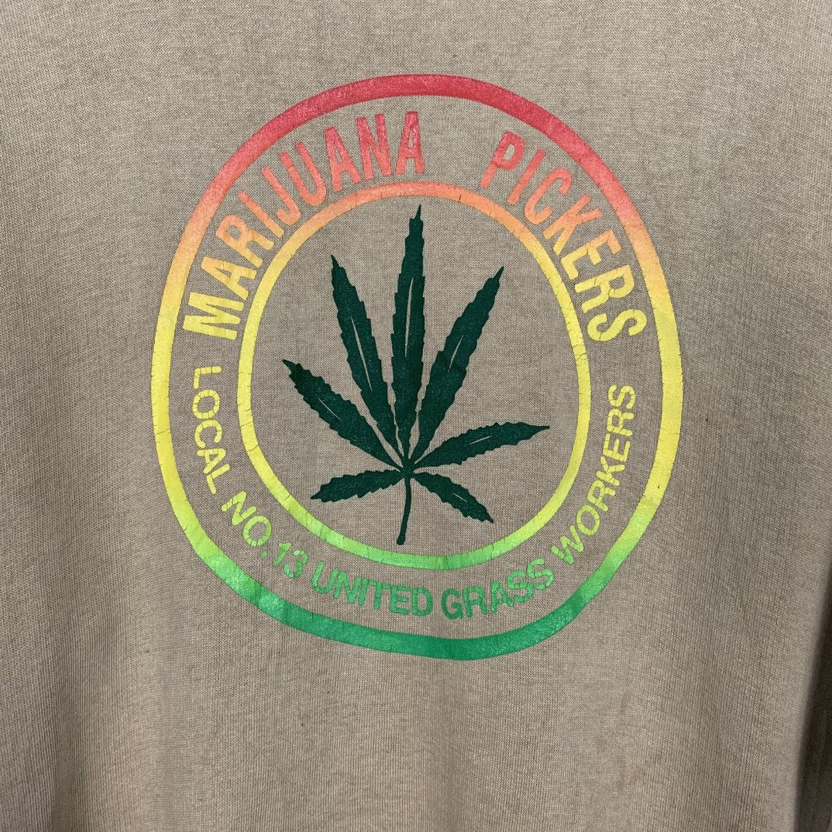 Japanese Brand Vintage Marijuana Pickers Big Logo Crewneck Sweatshirt Size US M / EU 48-50 / 2 - 10 Thumbnail