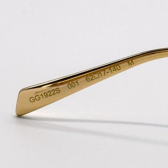 Gucci NEW GUCCI SUNGLASSES GOLD WOMEN OVAL EYEWEAR GUCCI GG1922S 0 Size ONE SIZE - 11 Thumbnail