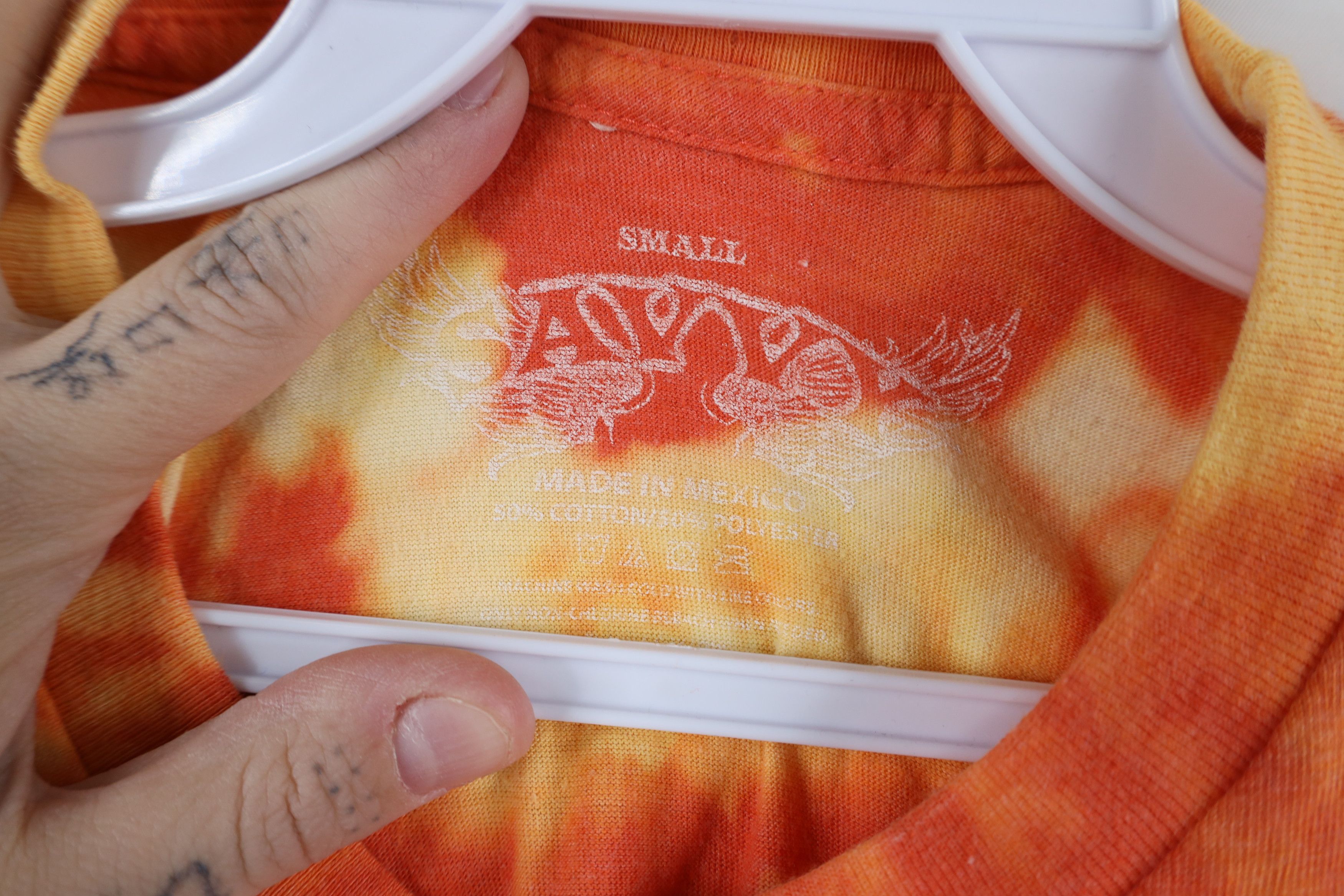 Vintage Retro Y2K Out Acid Wash Orange Crush Soda Pop T-Shirt Knit Size S / US 4 / IT 40 - 8 Thumbnail