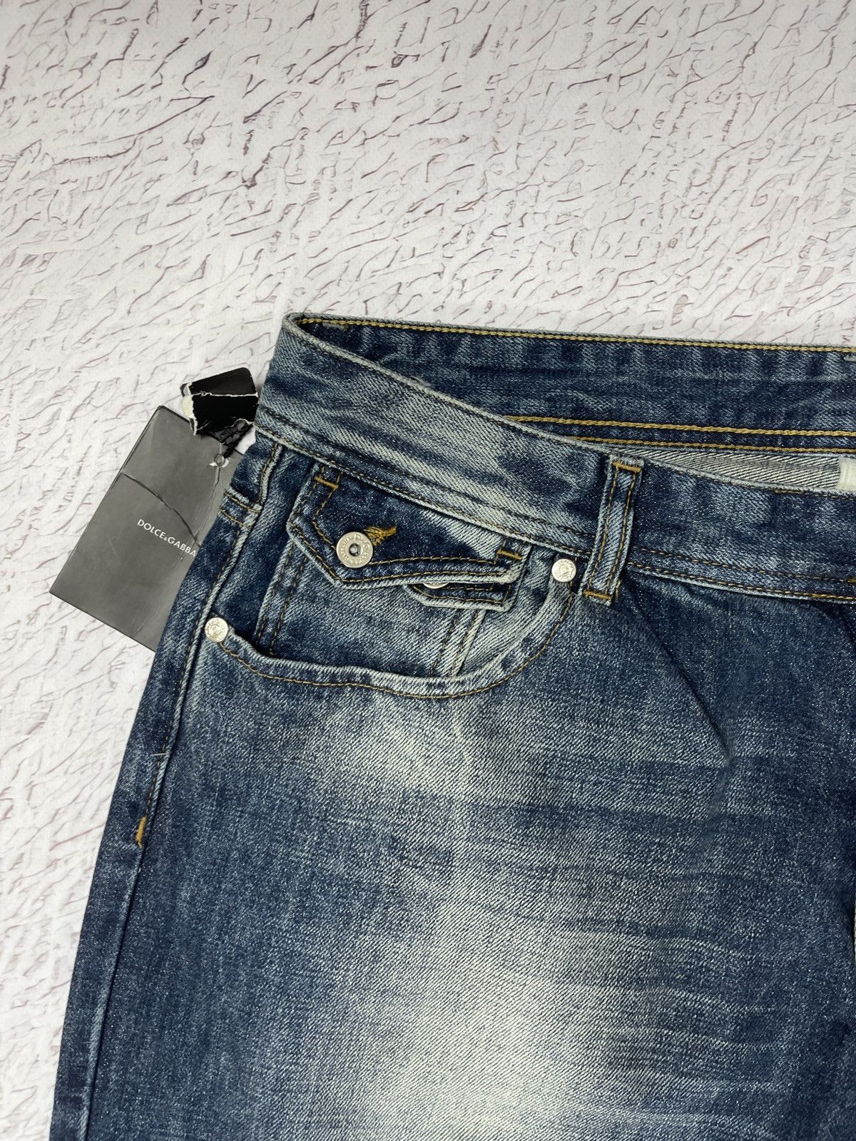 Dolce & Gabbana Dolce & Gabbana blue washed faded denim jeans pants Size US 38 / EU 54 - 7 Thumbnail