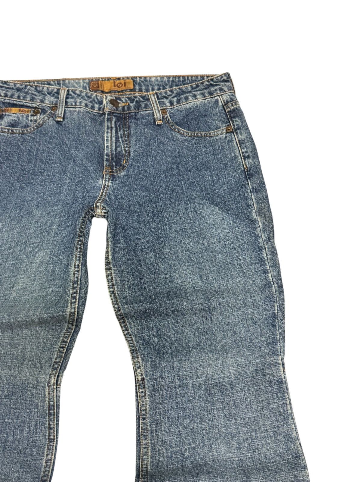 If Six Was Nine Vintage Lace-Up Flare L.e.i Jeans Boho Y2K Corset Pants Size US 30 / EU 46 - 5 Thumbnail