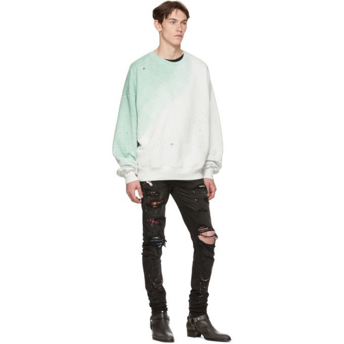 Amiri black painter art patched jeans Size US 38 / EU 54 - 1 Thumbnail