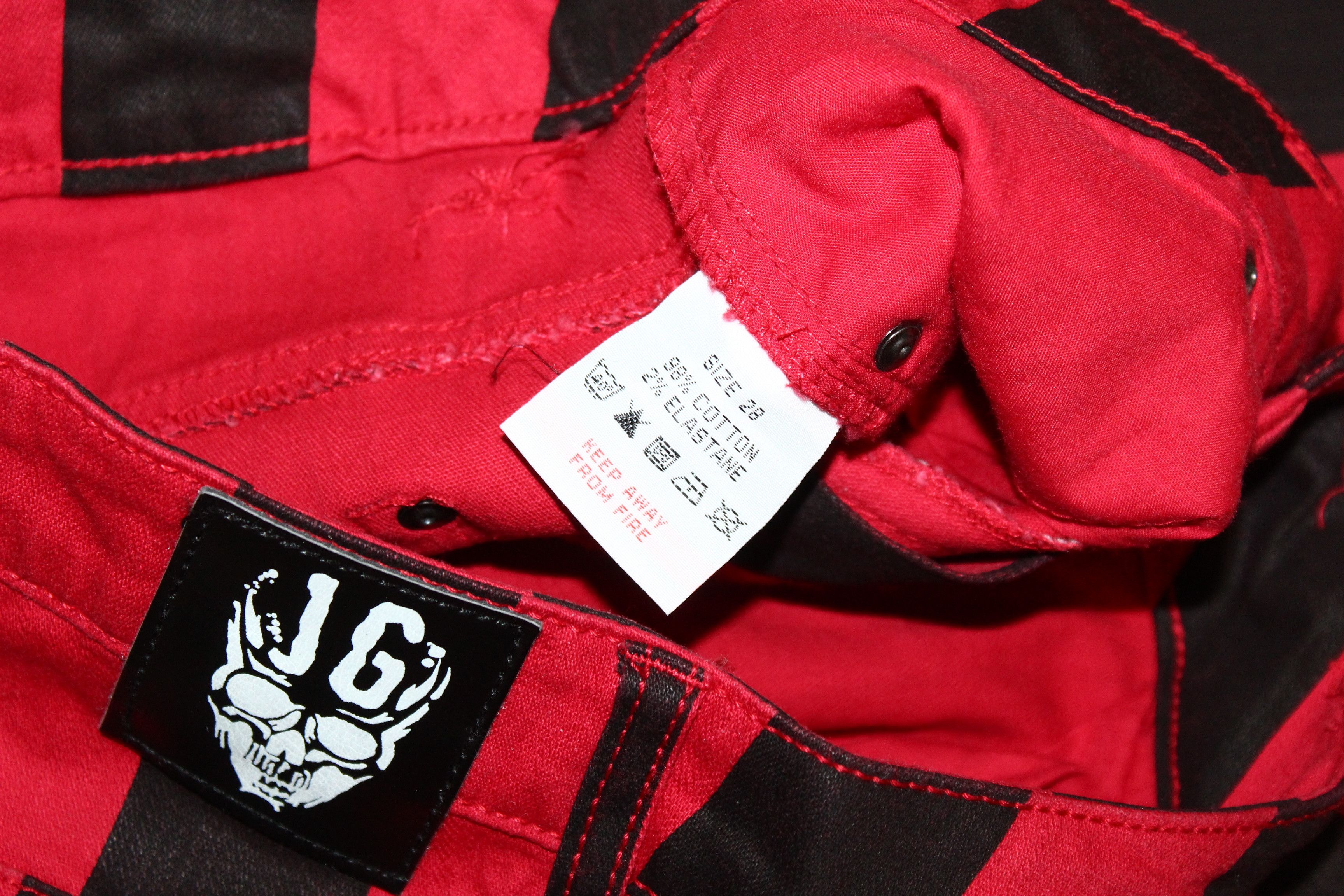 20471120 Jilted Generation Goth/Horror/Steam Punk Skinny StripedJean Size 28" / US 6 / IT 42 - 7 Thumbnail