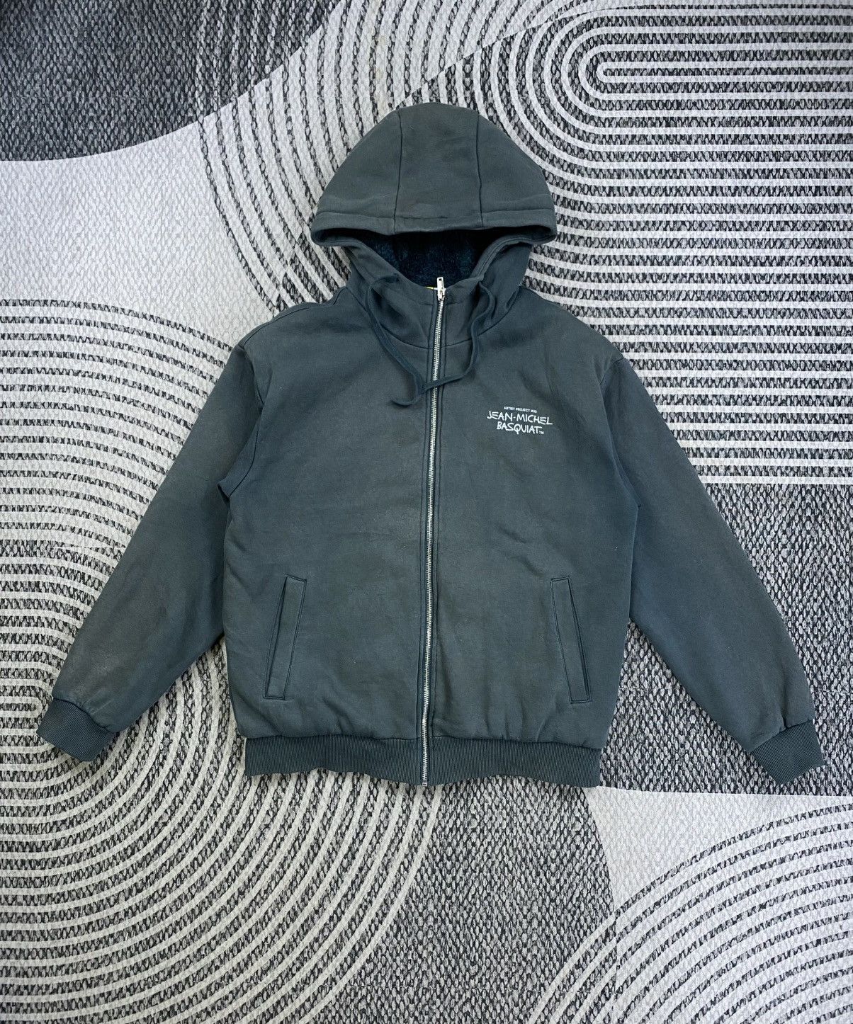 Jean-Michel Basquiat Vintage Jean Michel Basquiat Hooded Zipper Size US M / EU 48-50 / 2 - 1 Thumbnail