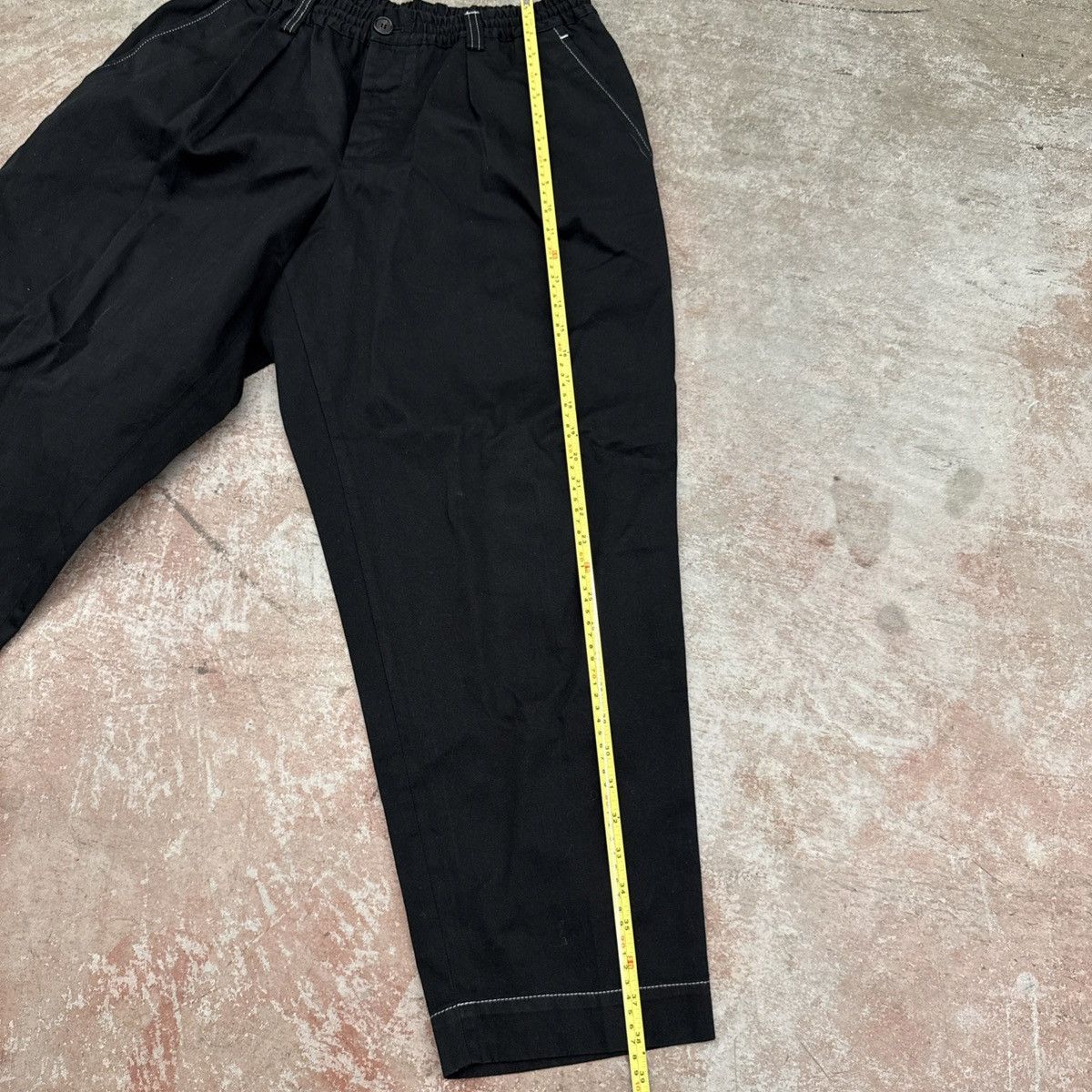 Marni Marni Contrast Stitch Black Cotton Pants Size 38" / US 16 / IT 52 - 6 Thumbnail