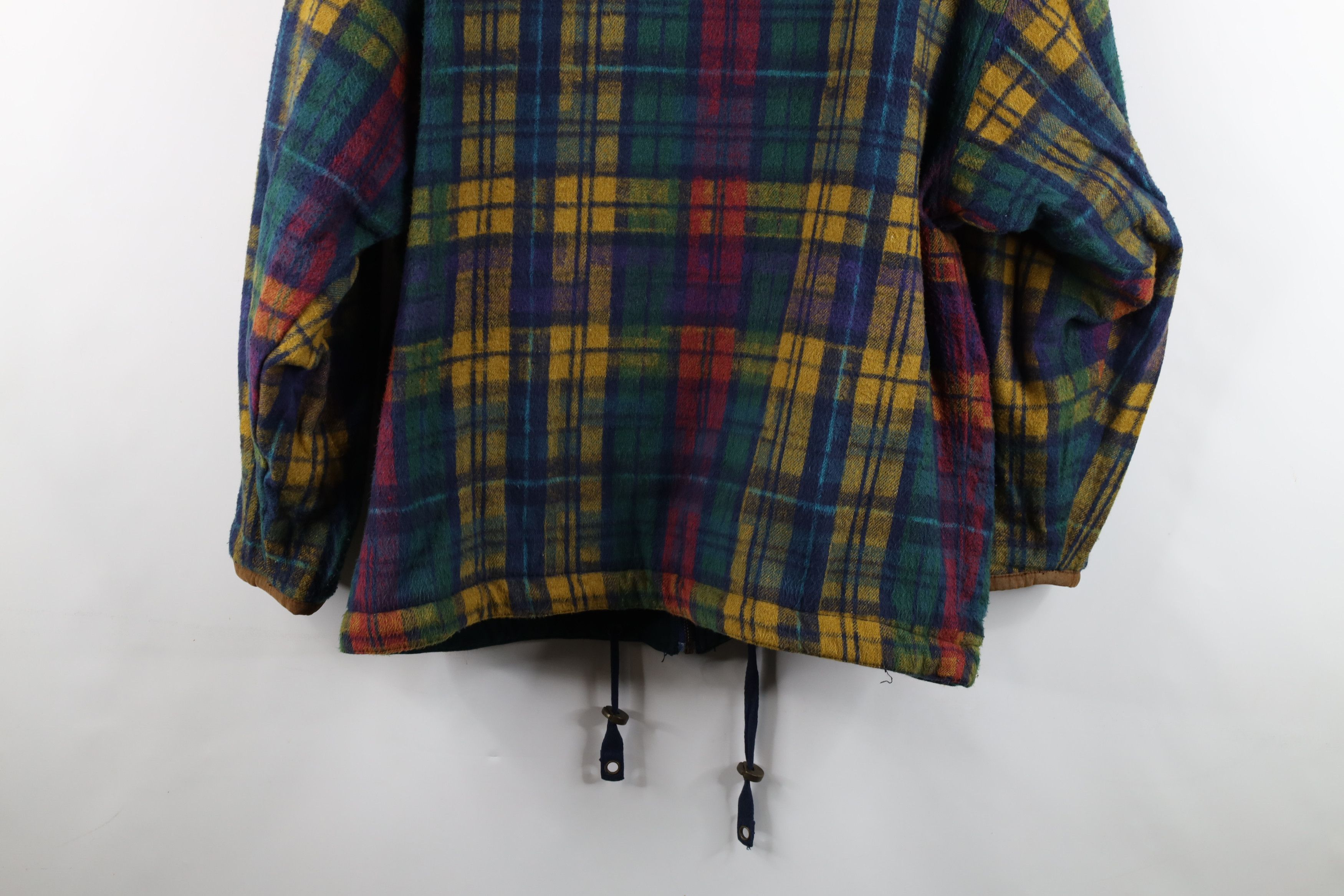 Vintage Vintage 90s Streetwear Reversible Plaid Hooded Parka Jacket Size US M / EU 48-50 / 2 - 8 Thumbnail