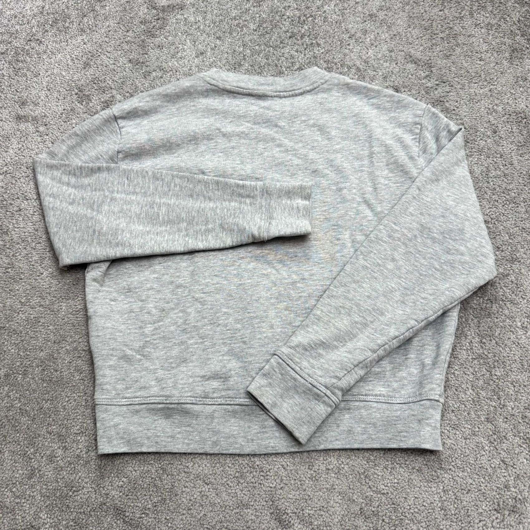 Vintage Monoprix Pullover Sweatshirt Womens M Gray Crew Neck Cotton Blend Casual Shirt Size M / US 6-8 / IT 42-44 - 2 Thumbnail