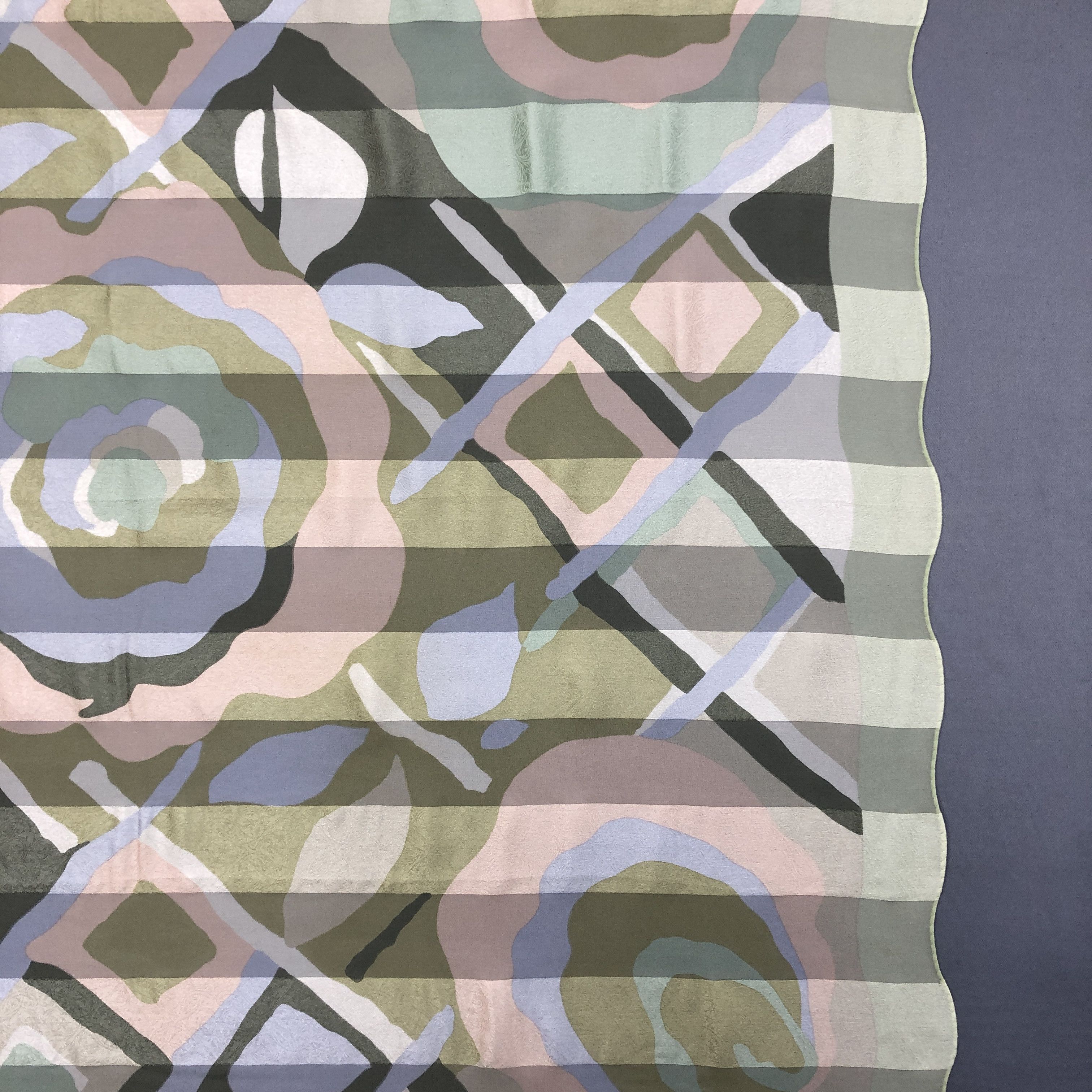 Japanese Brand Vintage J.G. Dubois SILK Scarf Twill Stole Wraps Scarves Size ONE SIZE - 5 Thumbnail