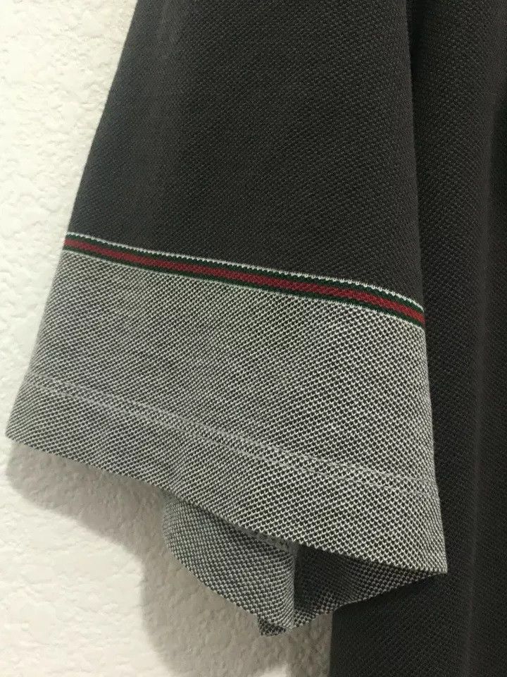 Gucci GUCCI Polo Shirt Button Pocket Short Sleeve Striped Black XL Size US M / EU 48-50 / 2 - 5 Thumbnail