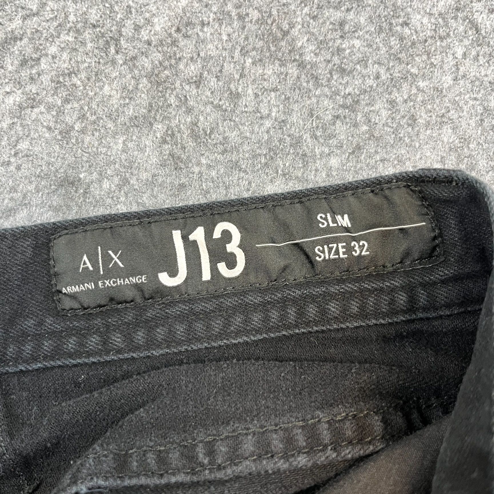Armani Exchange Armani Exchange Jeans Slim Tapered 32 Dark Wash Black Stretch J13 Mens Denim 5-Pocket Design Slim Fit Size US 32 / EU 48 - 7 Thumbnail