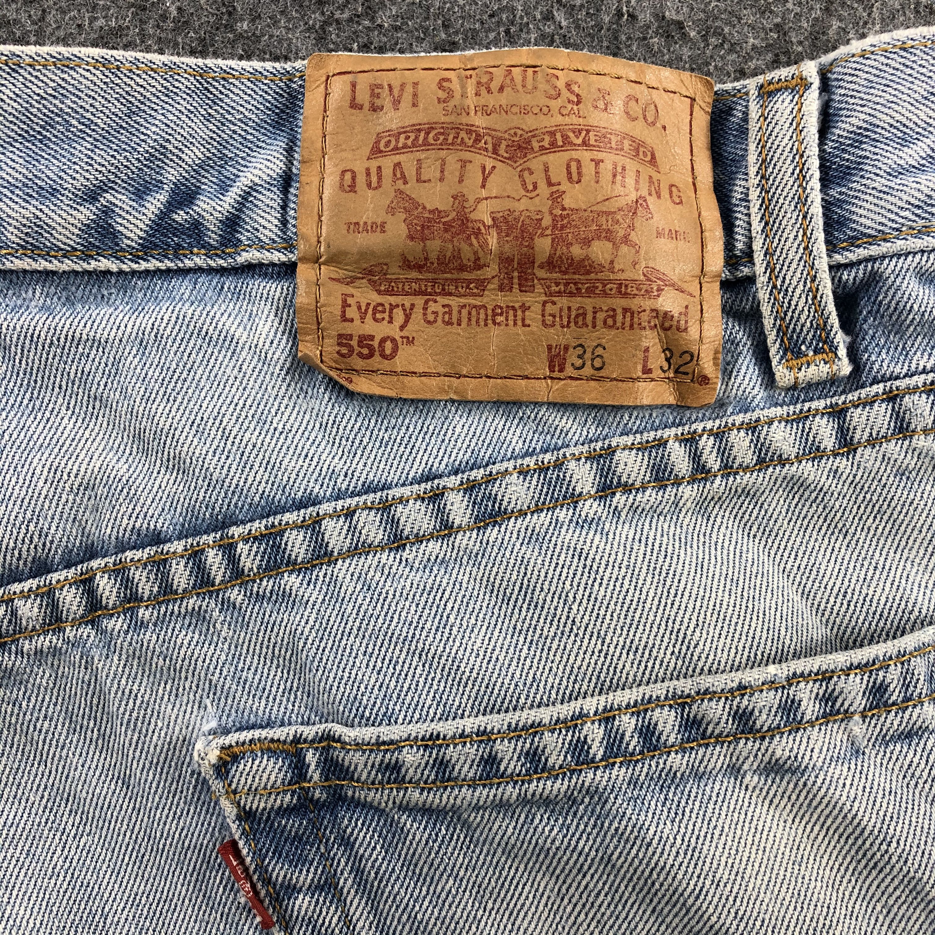 Levi's × Vintage 90s Vintage Light Wash Levis 550 Jeans-JM1708 Size US 35 - 6 Thumbnail