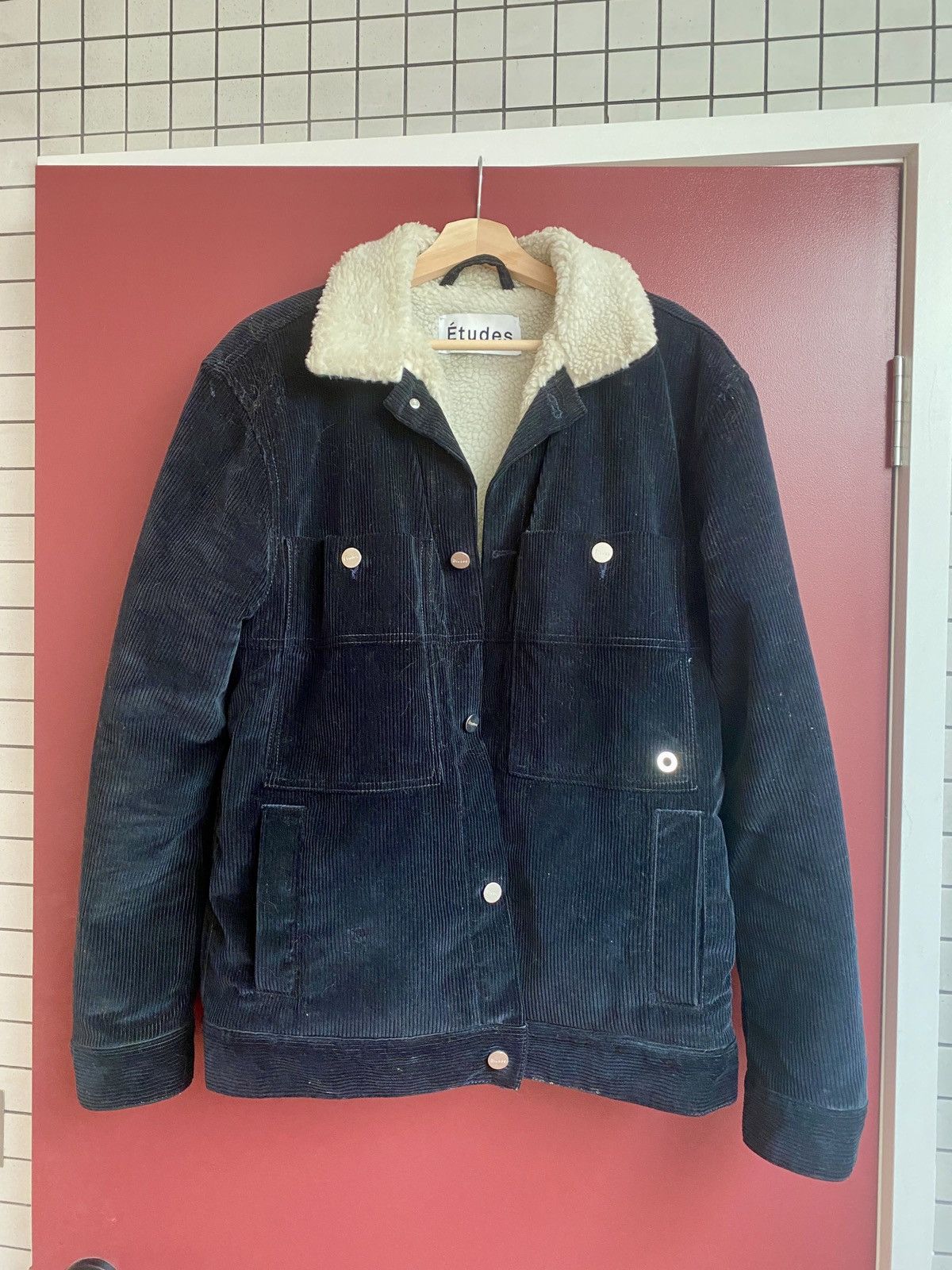 ETUDES Navy corduroy jacket