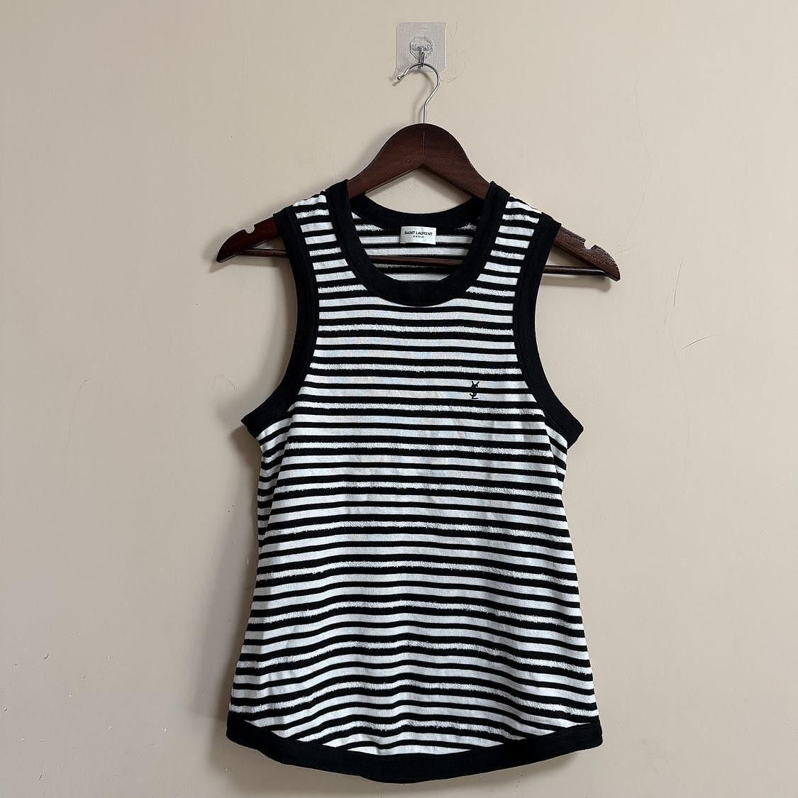 Saint Laurent Paris Saint Laurent Striped Tank Top Size L Size L / US 10 / IT 46 - 1 Thumbnail