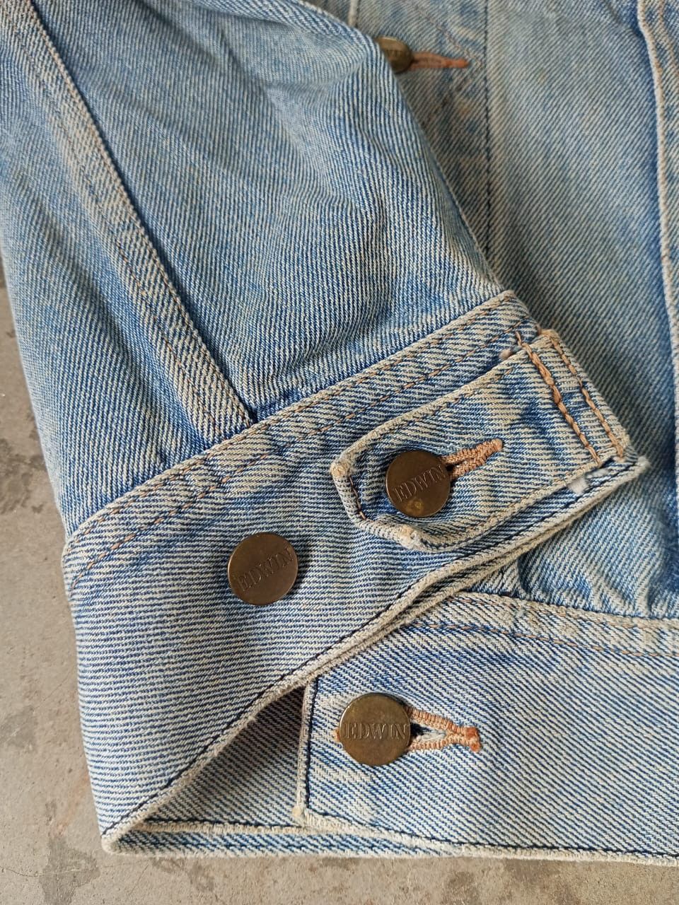 Edwin A05 Vintage Edwin Denim Trucker Jacket Size US L / EU 52-54 / 3 - 10 Thumbnail