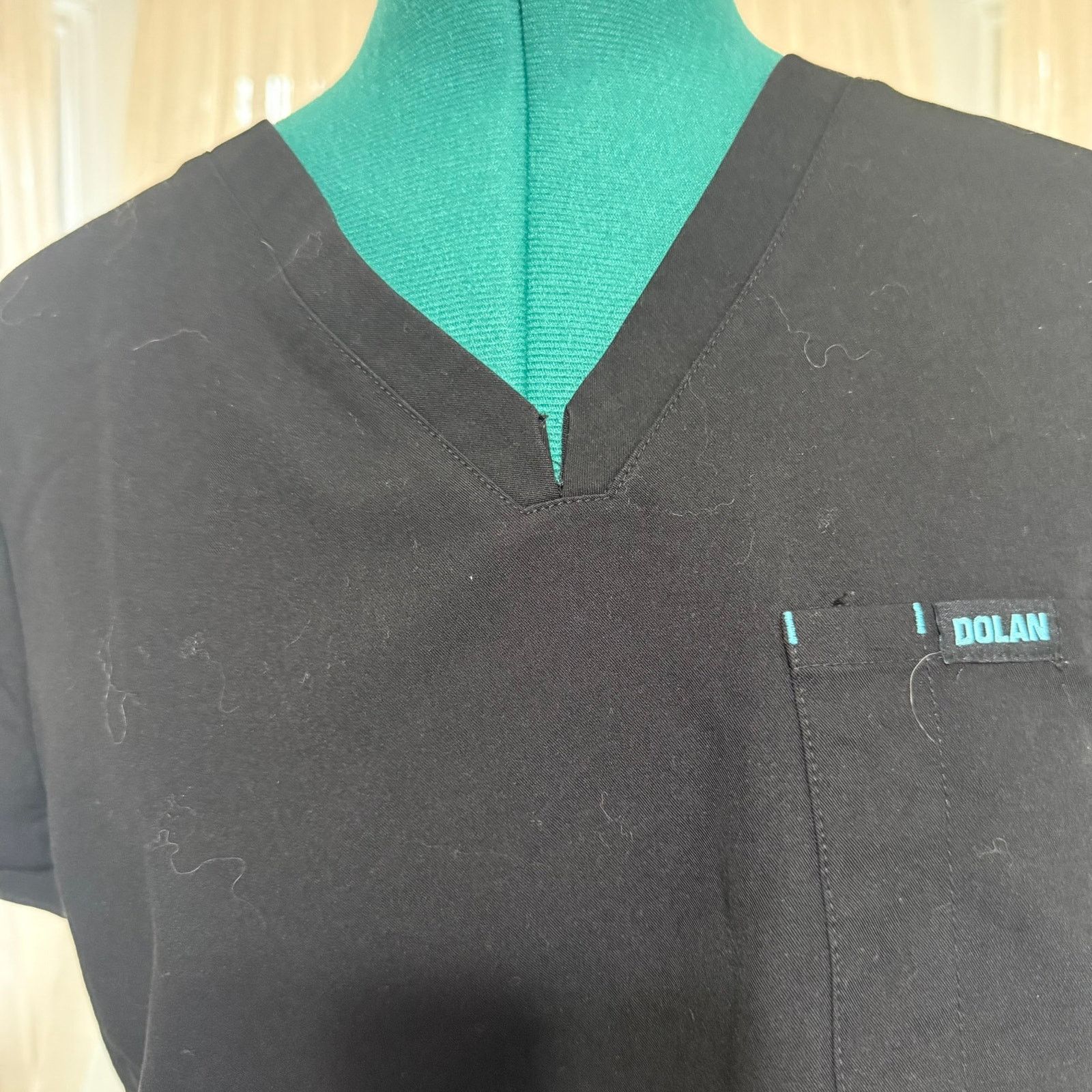 Other Dolan Black V-Neck Scrub Top | Sz SP Size S / US 4 / IT 40 - 3 Thumbnail
