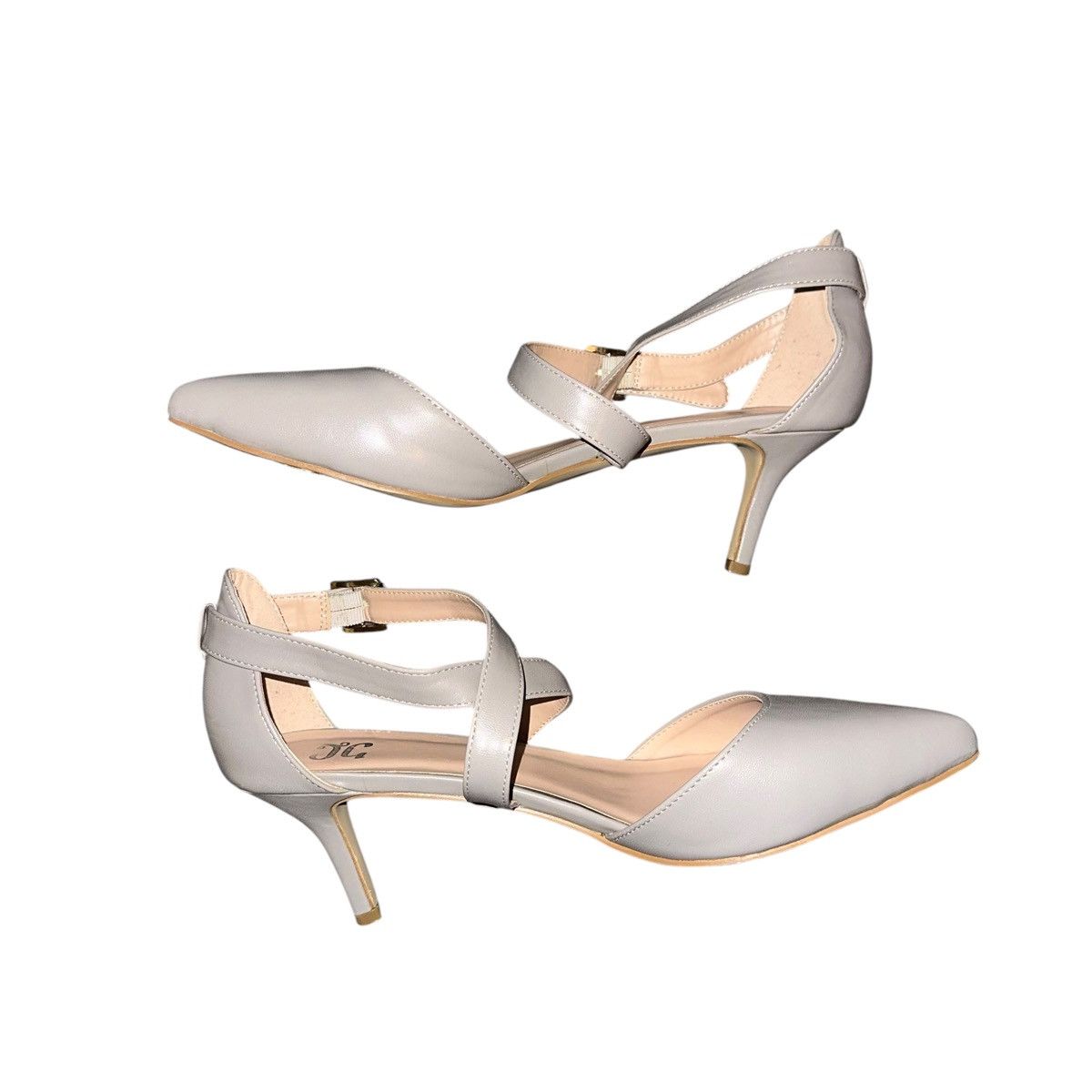 Other Journee Collection Riva stiletto gray pumps Size US 11 / IT 41 - 5 Thumbnail