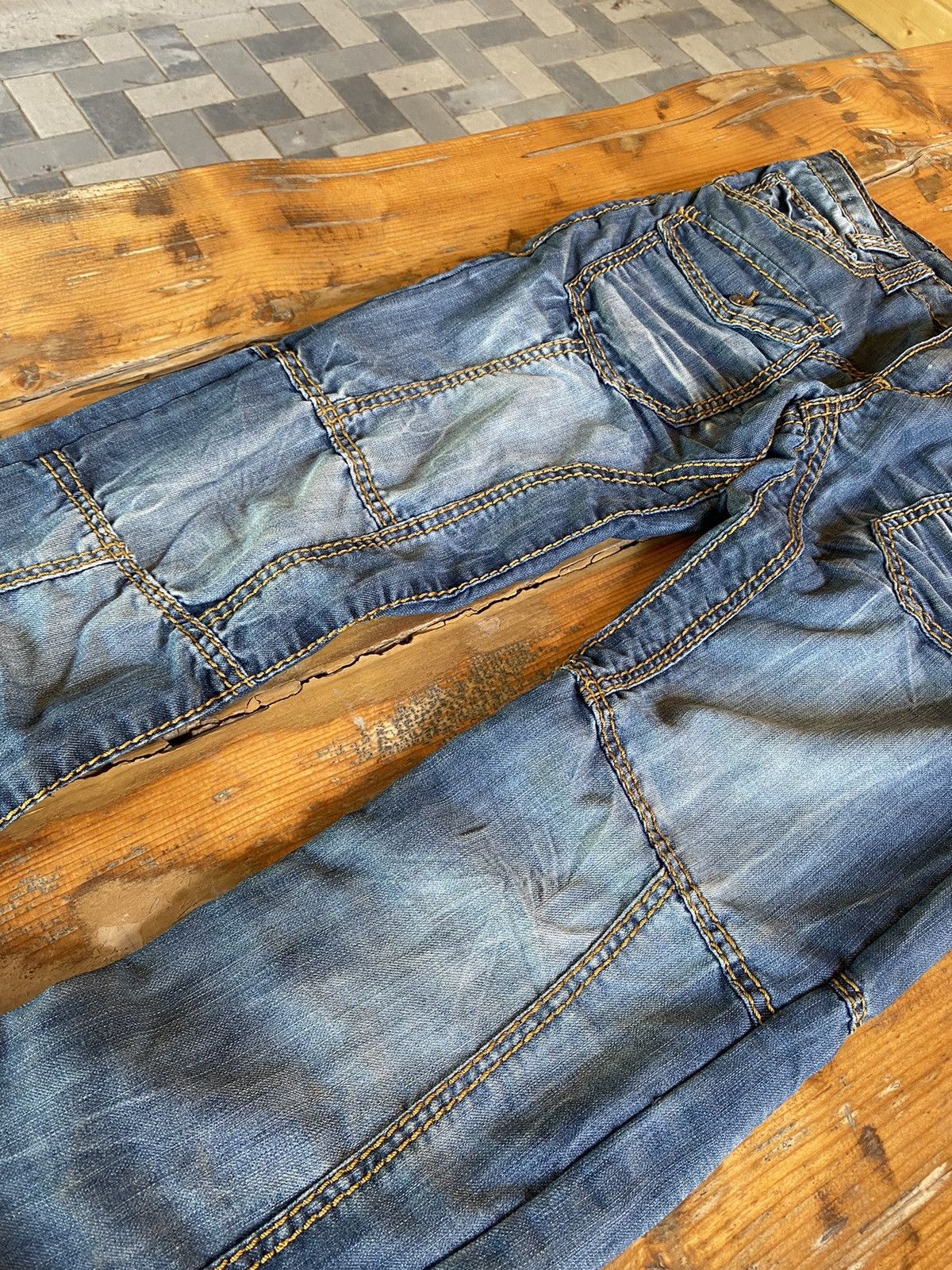 If Six Was Nine DISTRESSED JEANS Denim multi pocket y2k lgb style Size US 32 / EU 48 - 25 Thumbnail