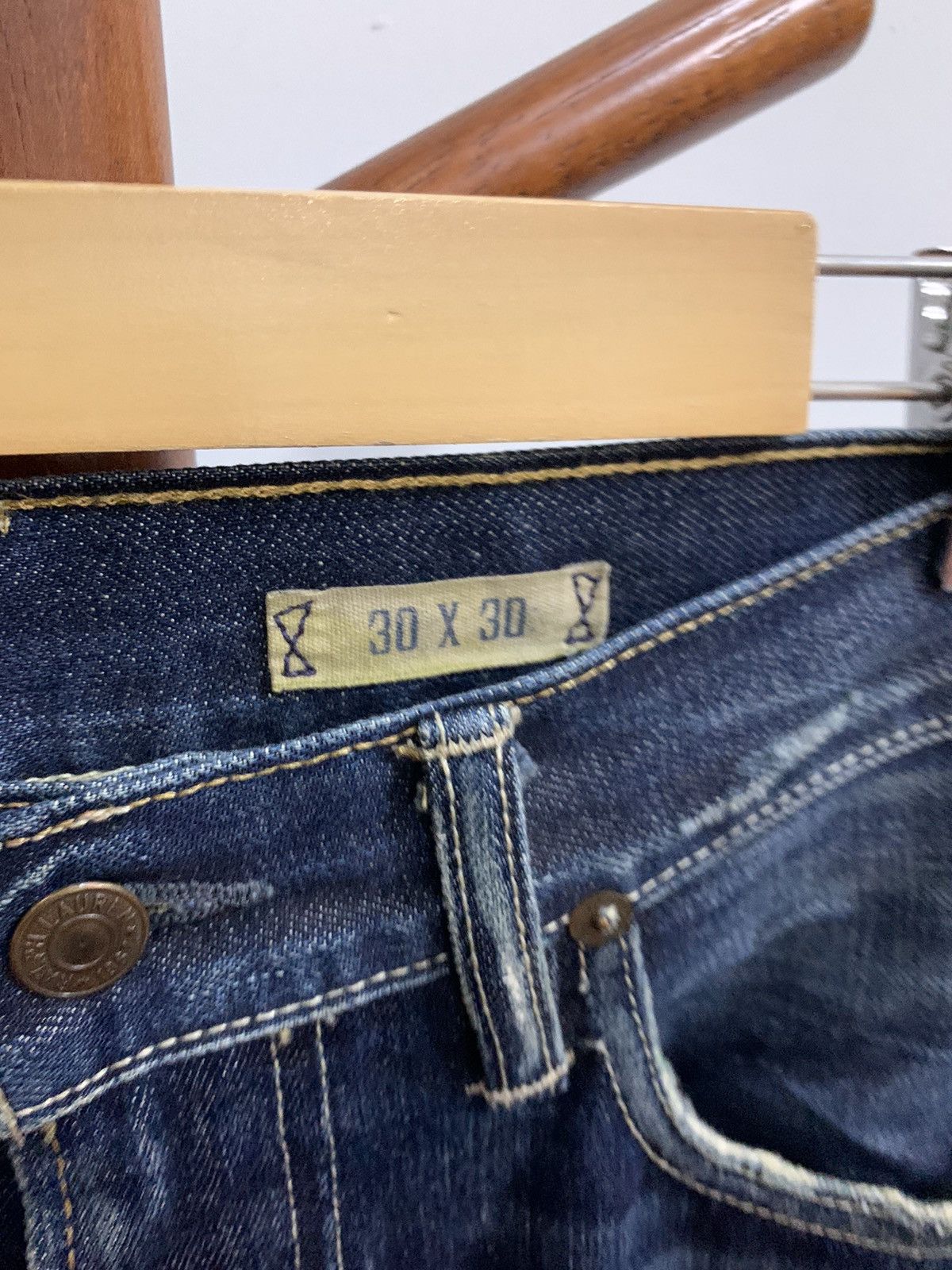 Polo Ralph Lauren × Ralph Lauren Ralph Lauren York Classic Wash Bleeker 867 Distressed Denim Size US 32 / EU 48 - 4 Thumbnail