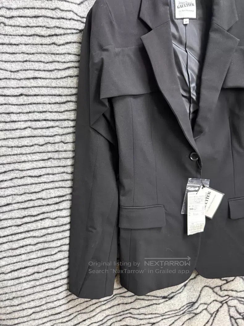 Jean Paul Gaultier Jean Paul Gaultier Woolen Tailored Jacket with Waist Cinch Size XS / US 0-2 / IT 36-38 - 2 Thumbnail