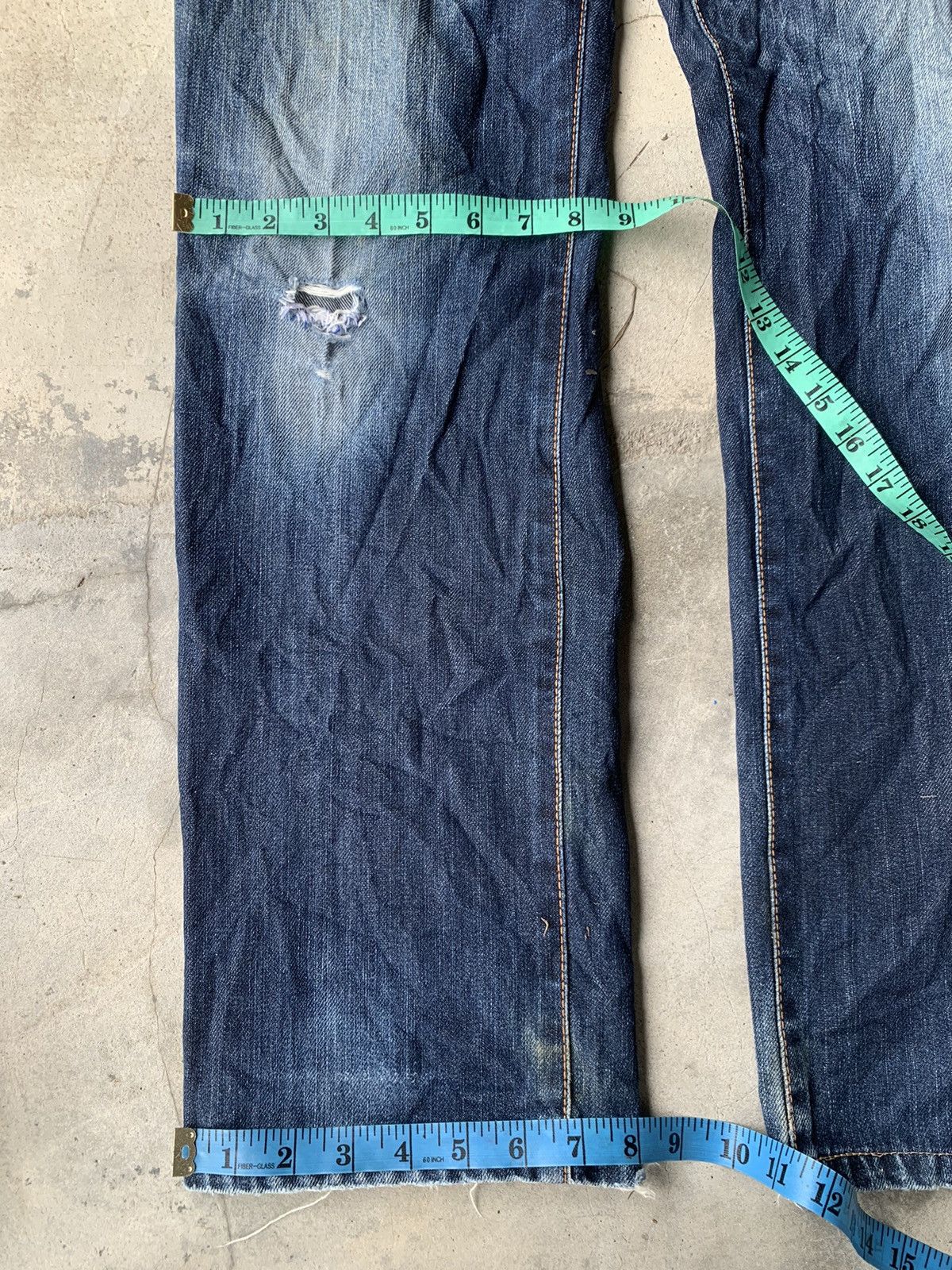 Edwin Distressed Edwin 403 made in japan 🇯🇵 Size US 34 / EU 50 - 8 Thumbnail