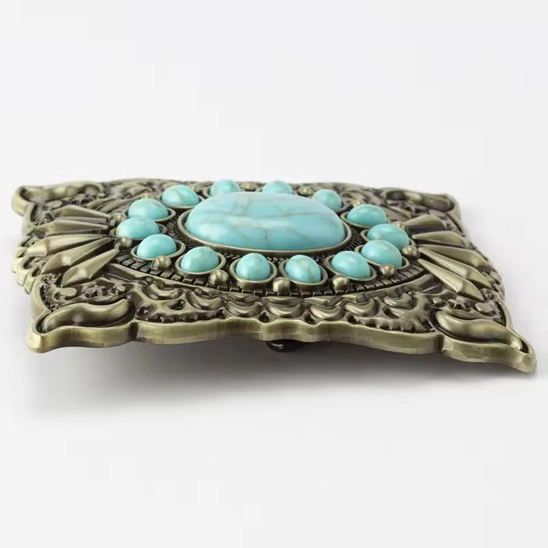 Other blue agate gemstones belt buckles (buckle only) Size ONE SIZE - 4 Thumbnail