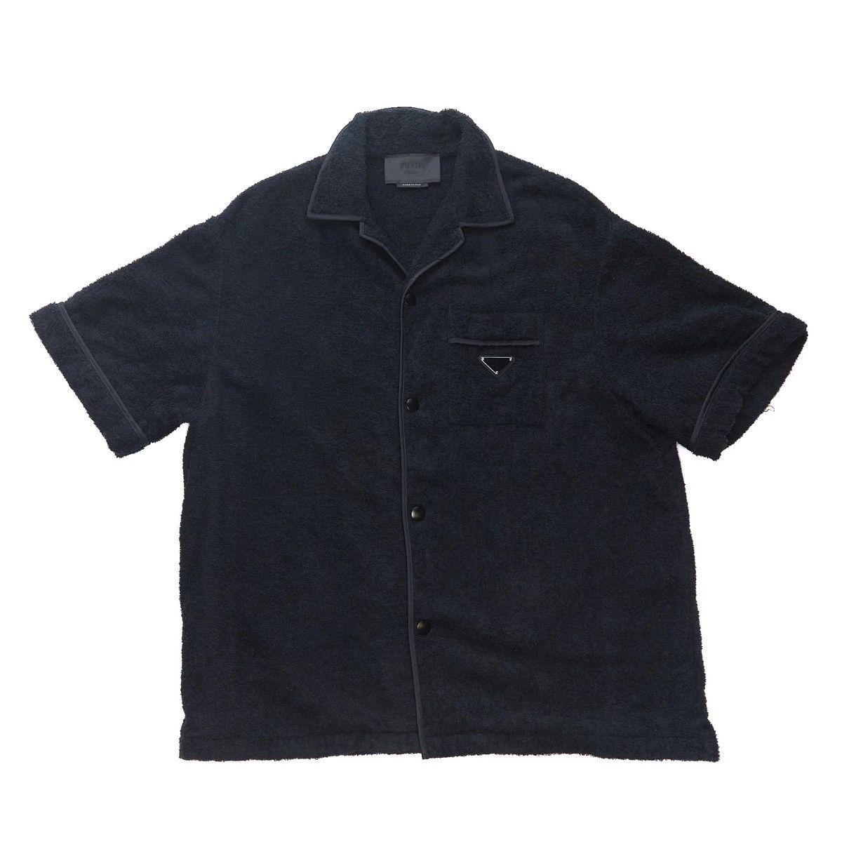 Prada PRADA COTTON TOWEL BOWLING SHIRT | Grailed