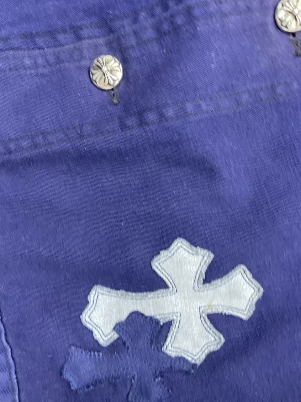 Chrome Hearts Chrome Hearts Cross Patch Bleu de Travail French Work Jacket Size US M / EU 48-50 / 2 - 11 Thumbnail