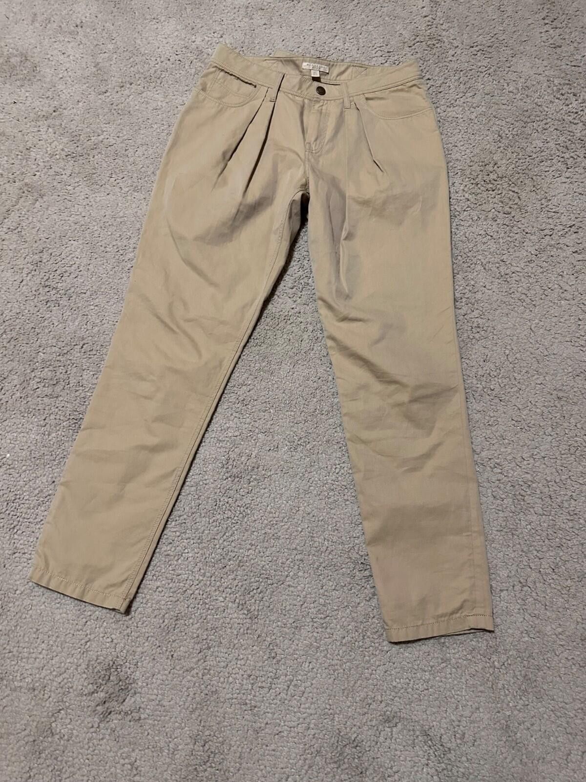 Burberry Burberry Brit Beige Cotton Pants Women’s Size IT 40 Size 40" / US 18 - 2 Thumbnail