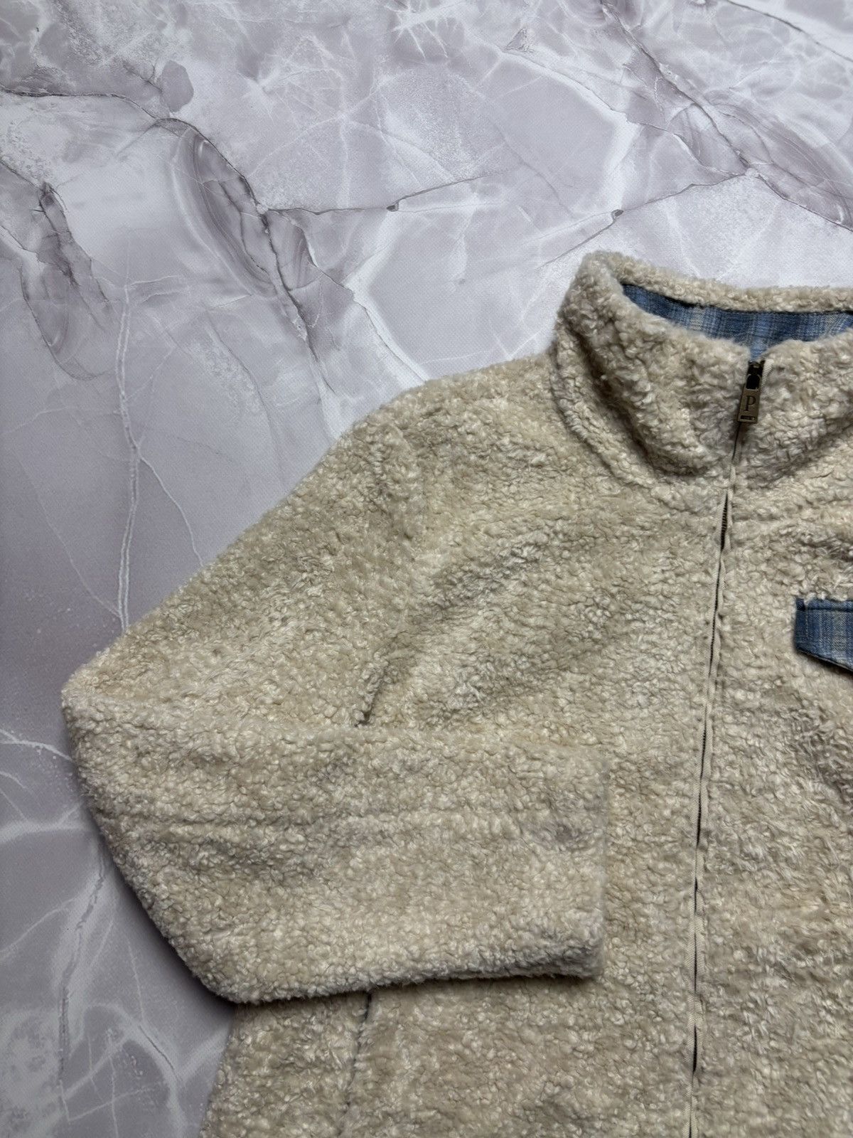 Pendleton Pendleton Sherpa Jacket Teddy Fuzzy Plaid Accents Womens L Size L / US 10 / IT 46 - 5 Thumbnail