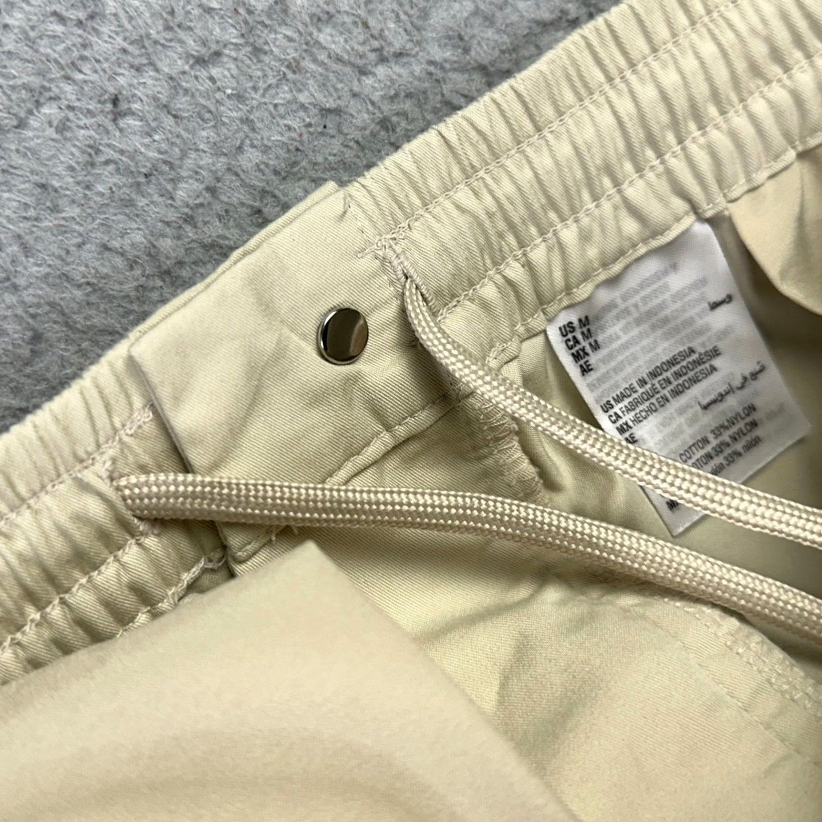 Vintage INC International Concepts Mens Core Shorts Casual Medium Beige Drawstring Pockets NEW Size US 31 - 6 Thumbnail