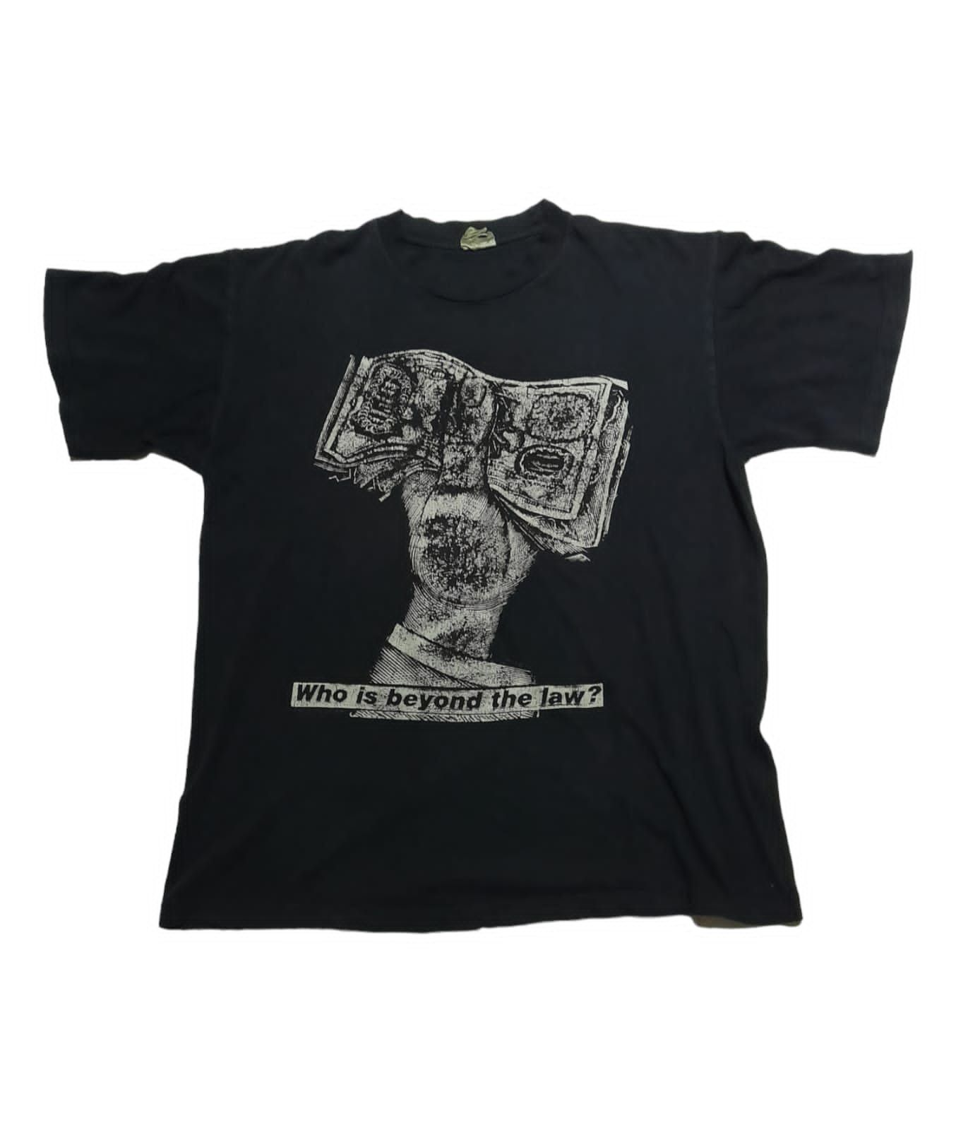 image of Band Tees Vintage Rage Against The Machine Barbara Kruger Tour Shirt in Black, Men's (Size Large)