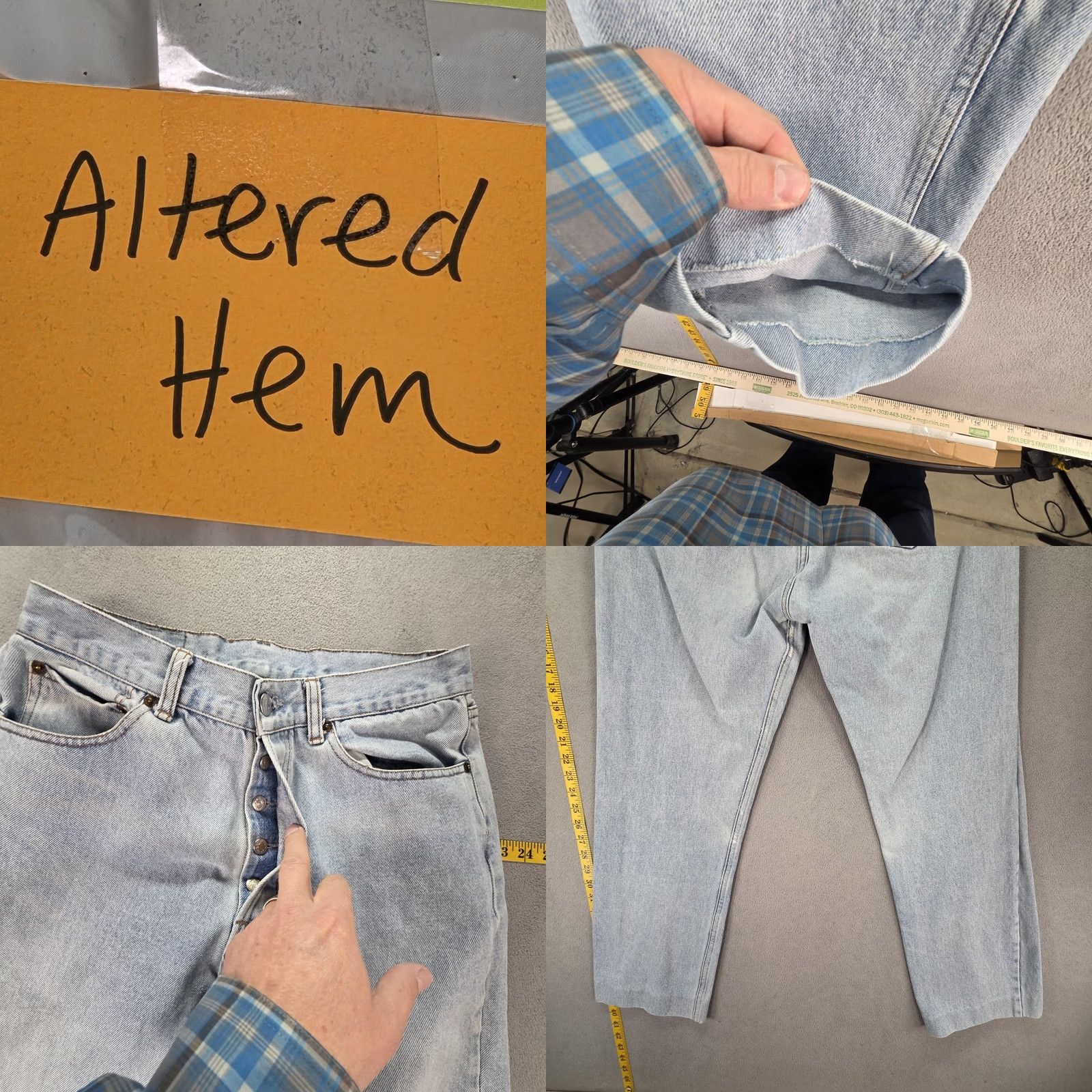 Levi's VINTAGE Levi's 501 Jeans Mens Blue Regular 30x27 Light Wash Denim Cotton Button Pockets 27 Inseam 30 Waist Size US 30 / EU 46 - 8 Thumbnail