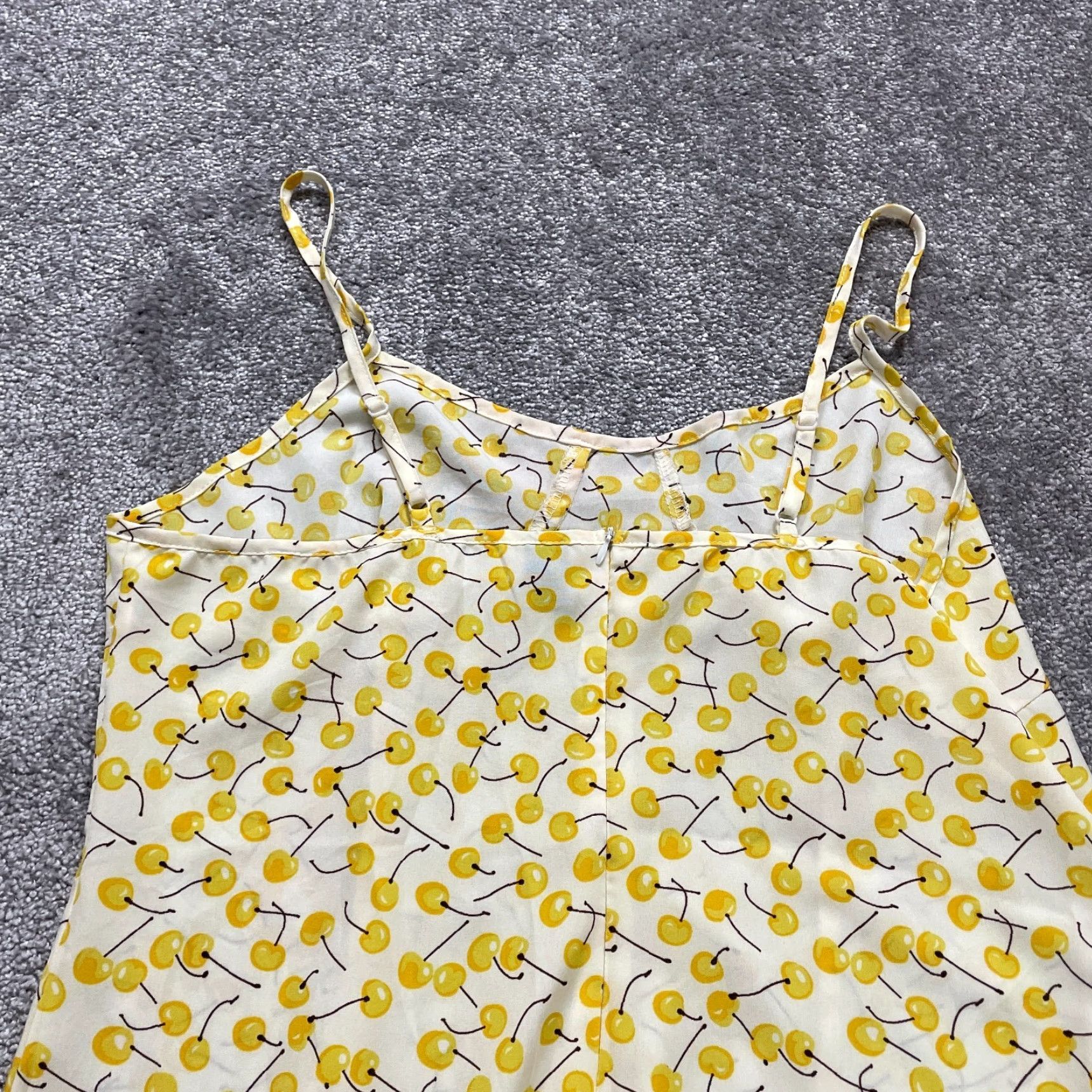 Shein Shein Dress Womens XL Yellow Cherry Midi Spaghetti Dainty Curve Soft Camisole Size XL / US 12-14 / IT 48-50 - 4 Thumbnail