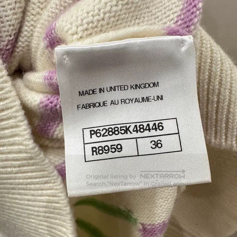 Chanel Chanel Colorful striped Logo cashmere sweater Size XS / US 0-2 / IT 36-38 - 4 Thumbnail