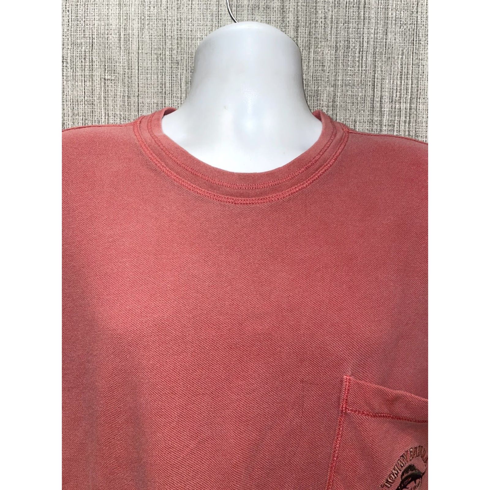 Tommy Bahama Tommy Bahama T-Shirt Red Pocket Tee 100% Cotton Mens XL Size US XL / EU 56 / 4 - 2 Thumbnail