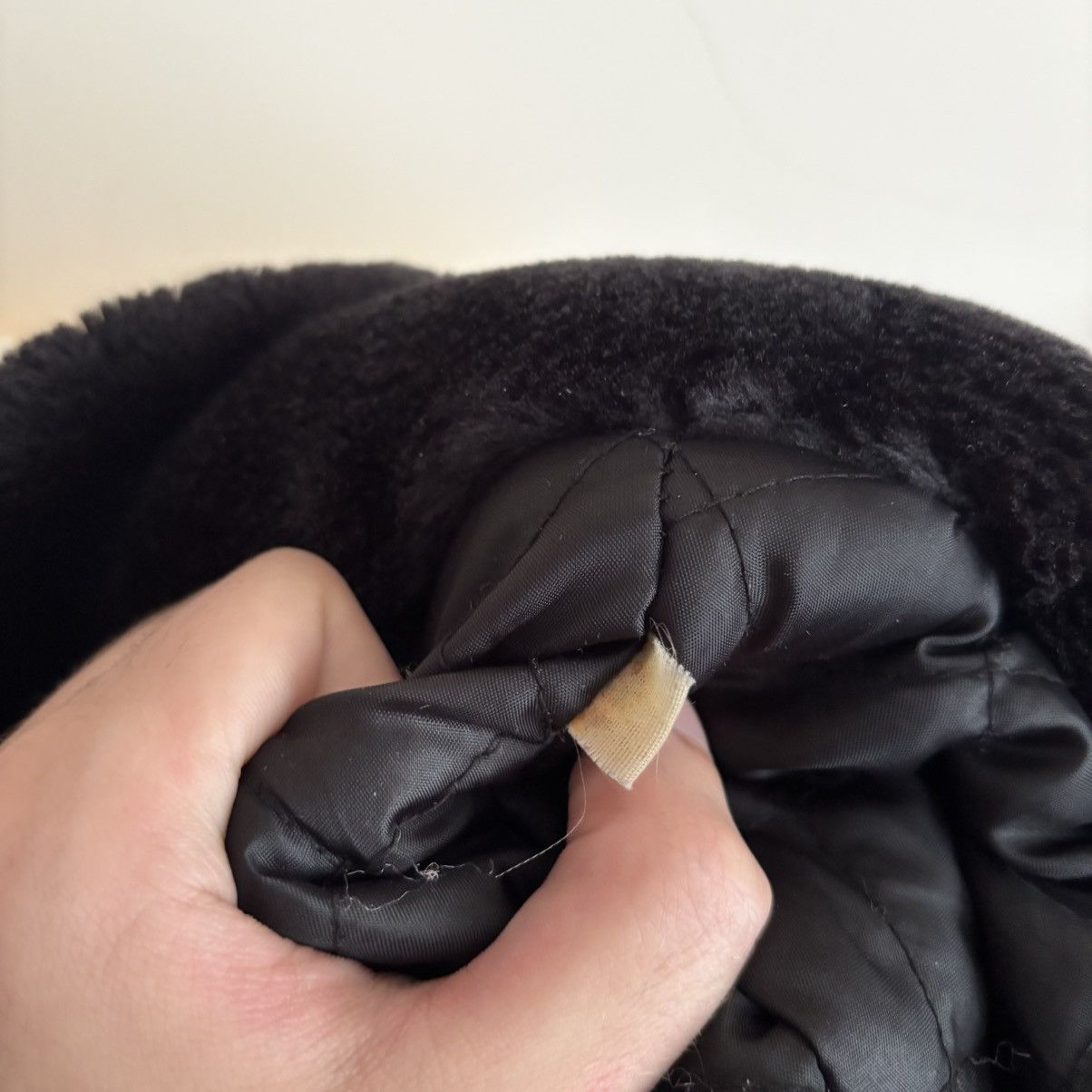 Vintage Vintage 80’s Black Ushanka Hat – Real Fur Size 32 - 7 Thumbnail
